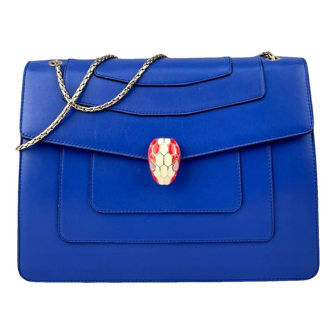 Serpenti leather handbag