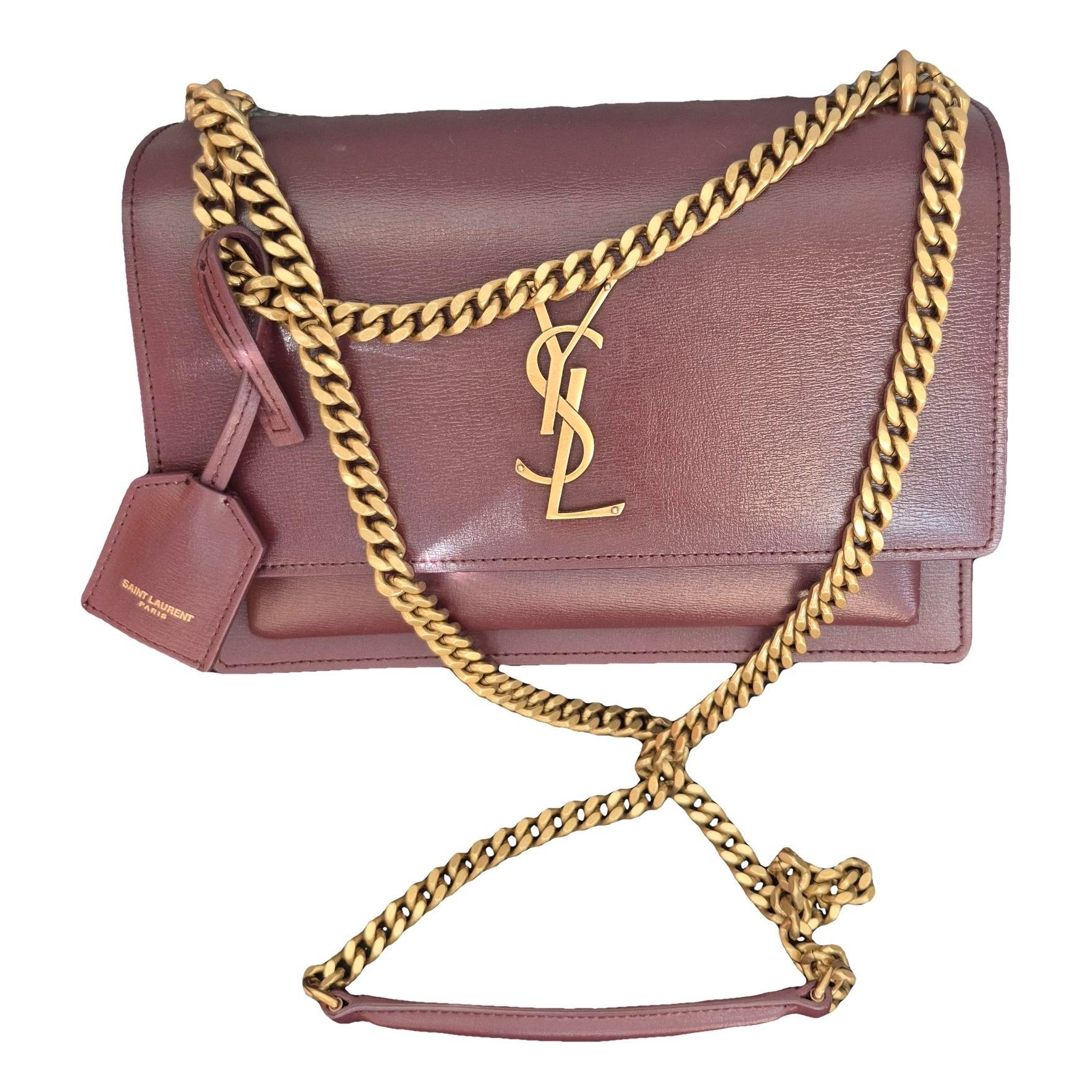 Sunset leather crossbody bag