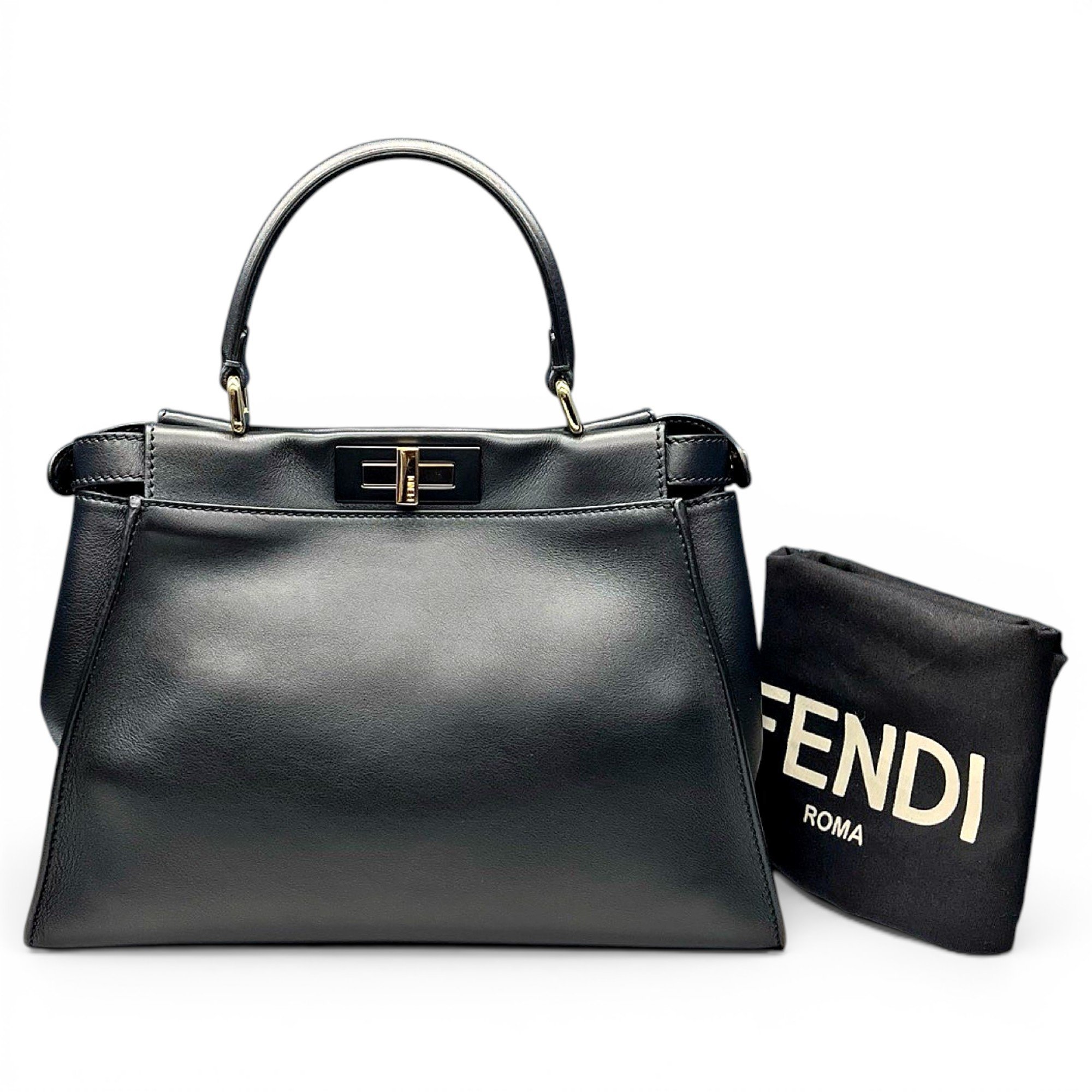Peekaboo leather handbag