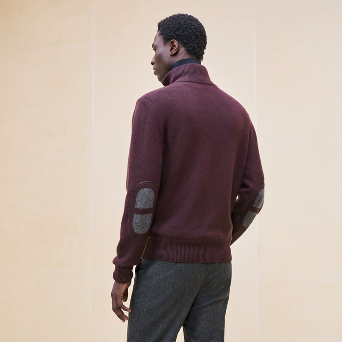 Grenat Cashmere "Maillon Chaine d'Ancre" Full-zip Jacket