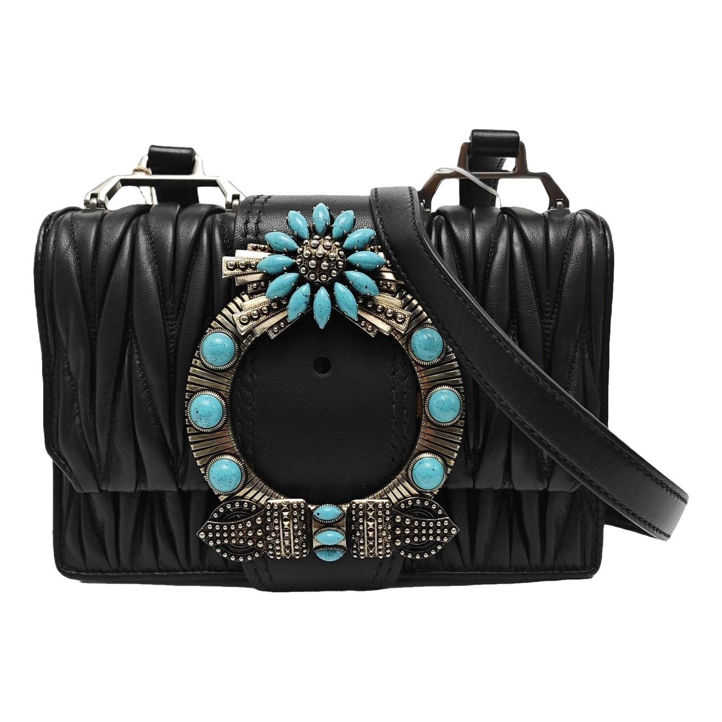 Miu Lady leather handbag