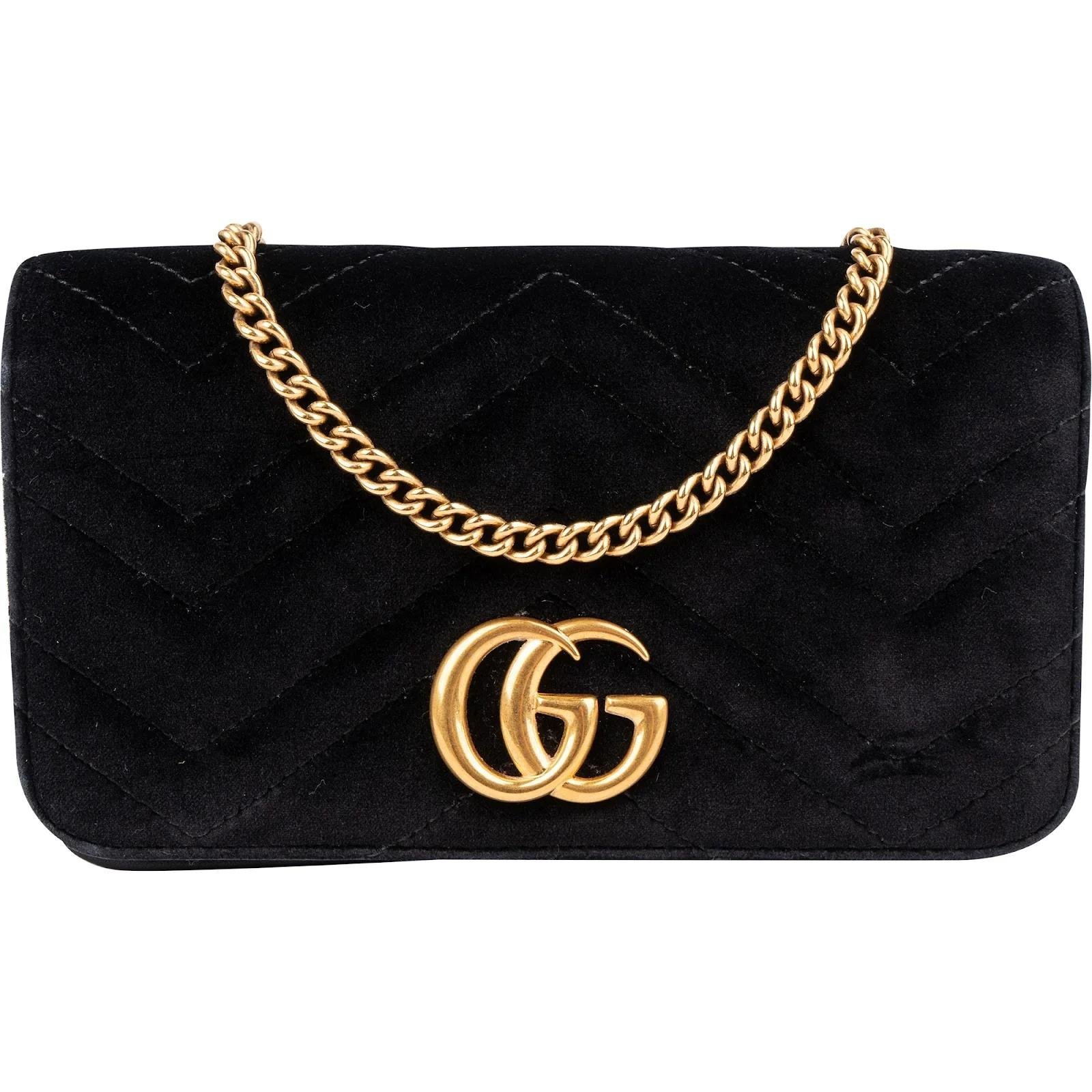 GG Marmont velvet crossbody bag