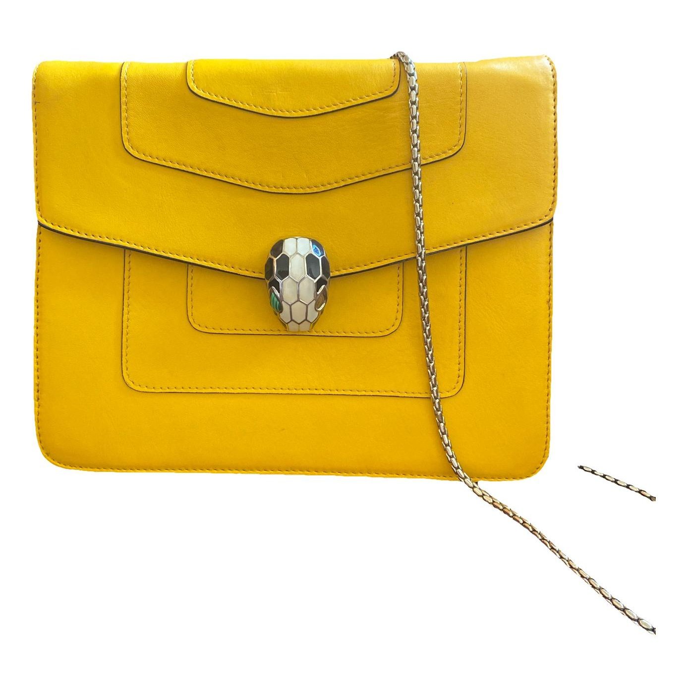 Serpenti leather handbag