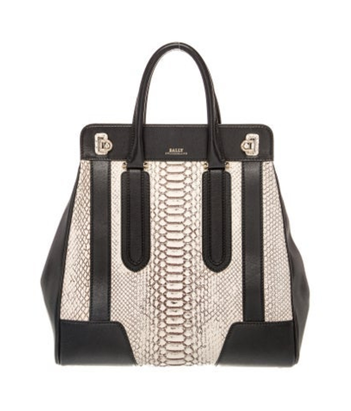 Bally Python Top Handle Bag