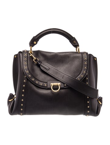 Leather Top Handle Bag