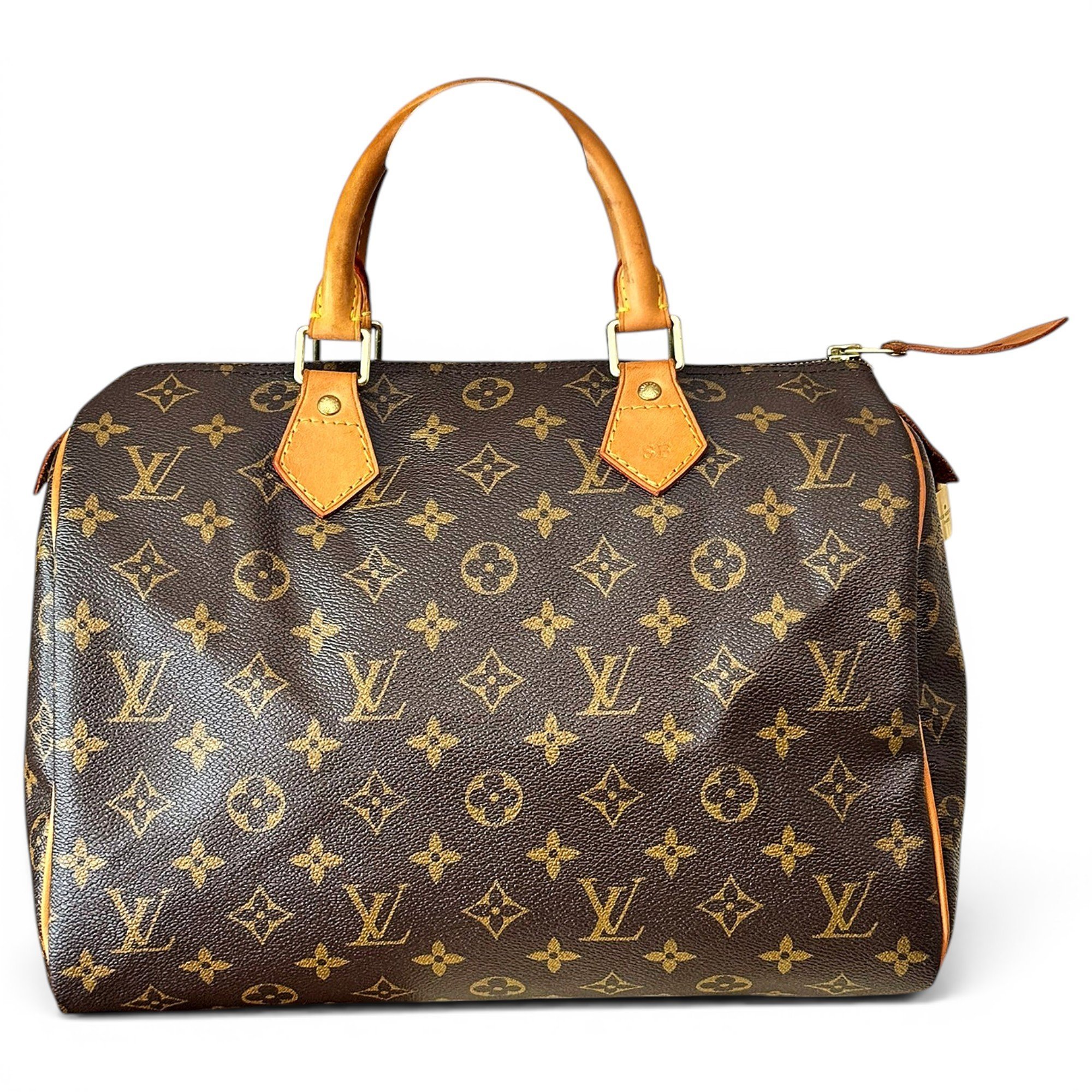 Speedy leather handbag