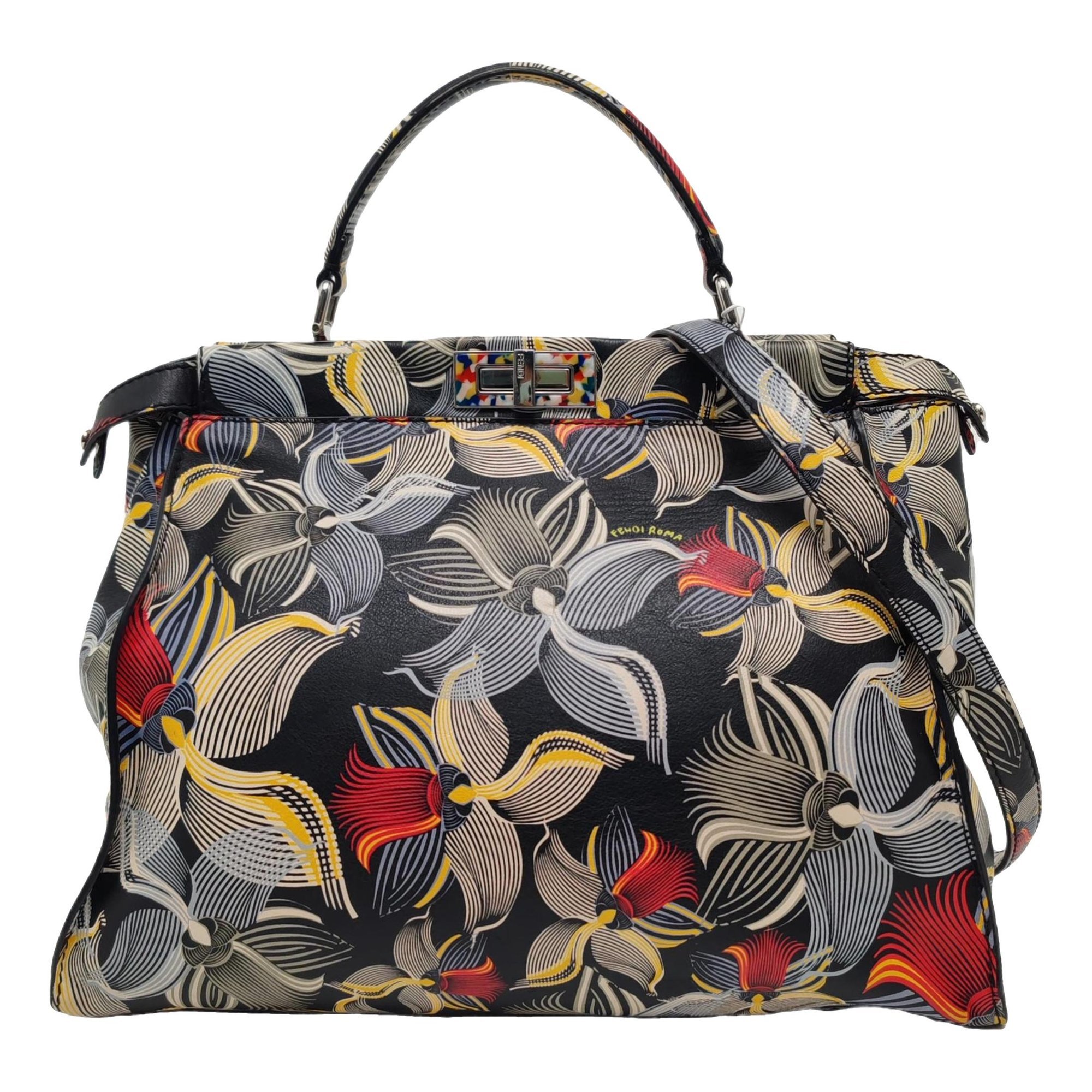 Peekaboo leather handbag