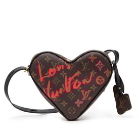 Louis Vuitton Brown, Red, and Pink Monogram Blossoms Coated Canvas Sac Coeur Gold Hardware, 2021