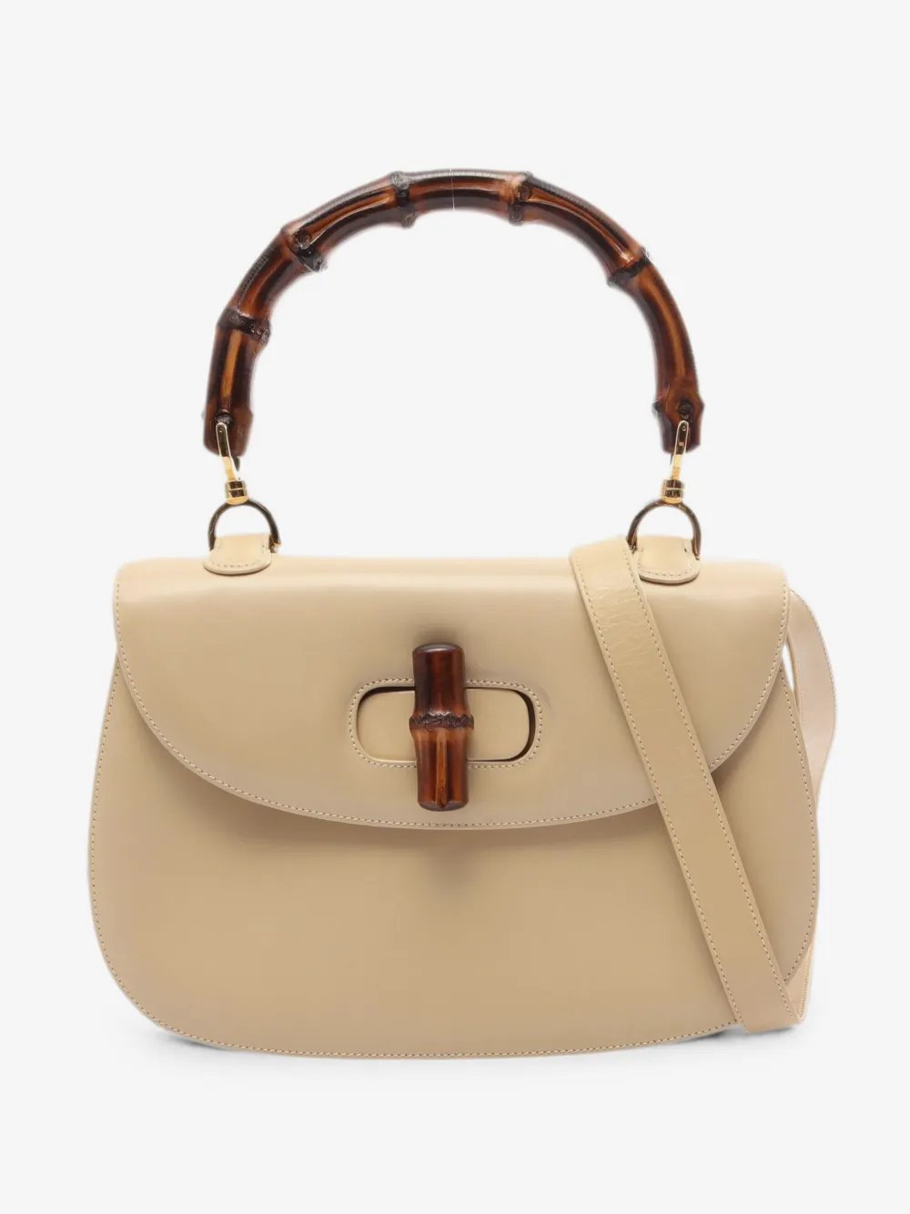 2000s Bamboo turn-lock cross body bag