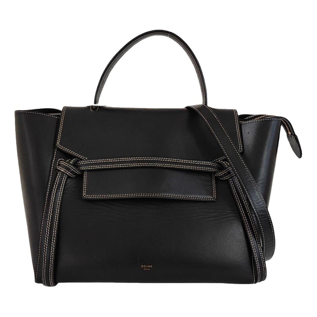 Belt leather handbag