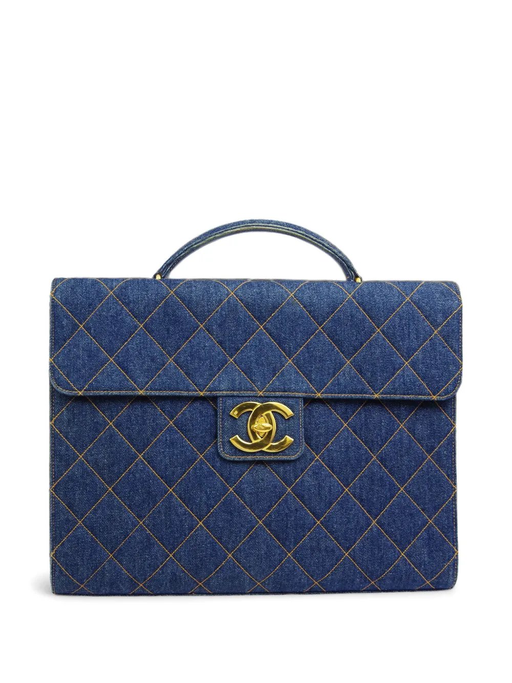 1997 CC diamond-quilted briefcase
