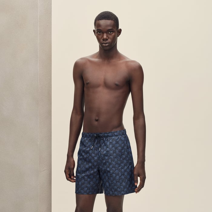 Marine "H Cut Remix" Swim Trunks