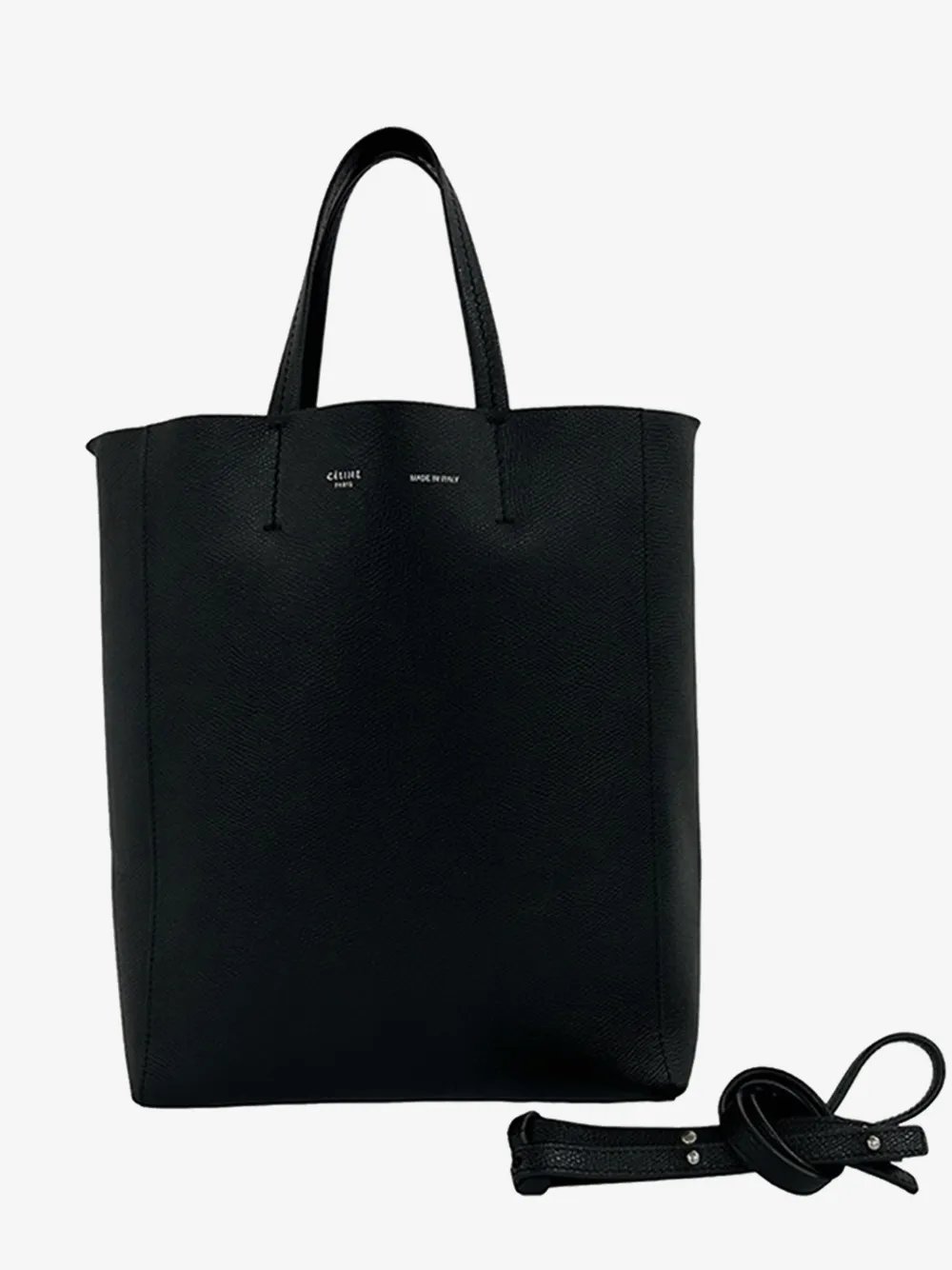 2015 Small Grained Calfskin Vertical Cabas satchel