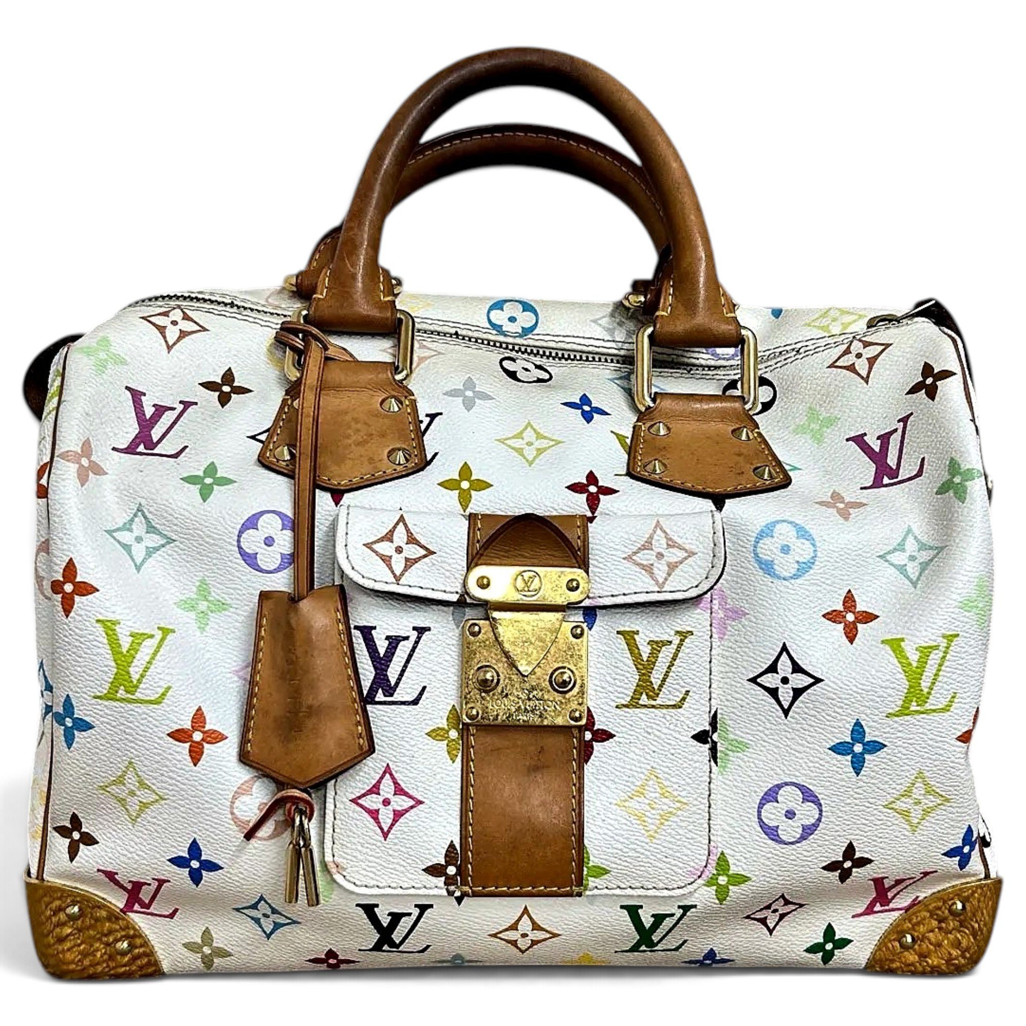 Speedy leather handbag