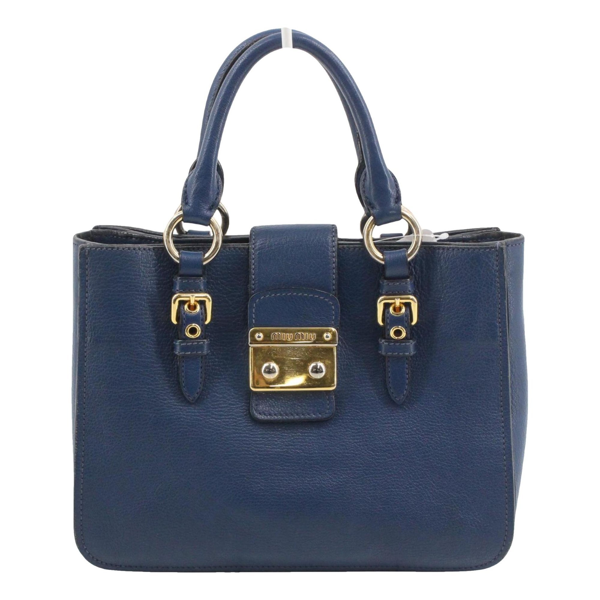 Coffer leather handbag