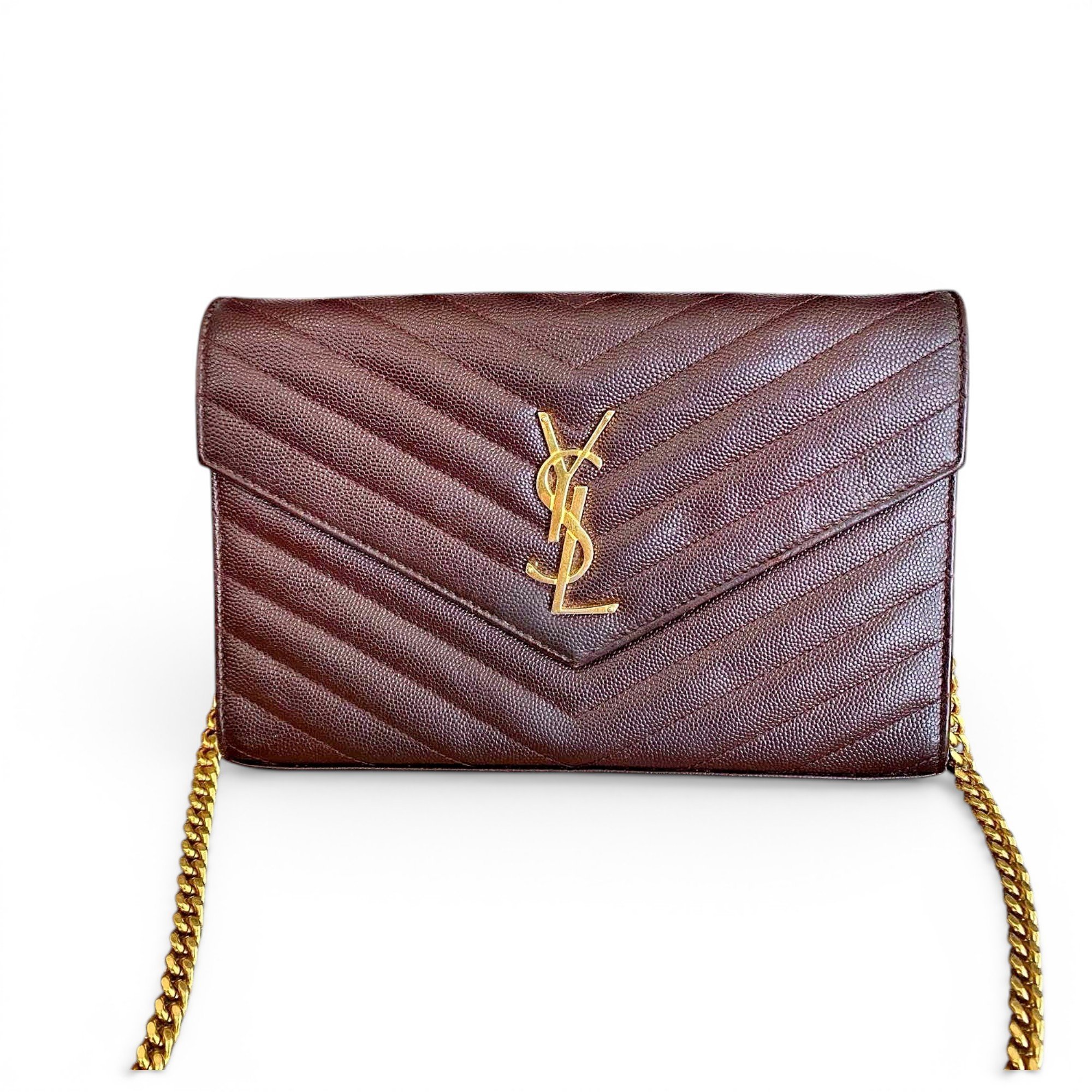 Portefeuille enveloppe leather handbag