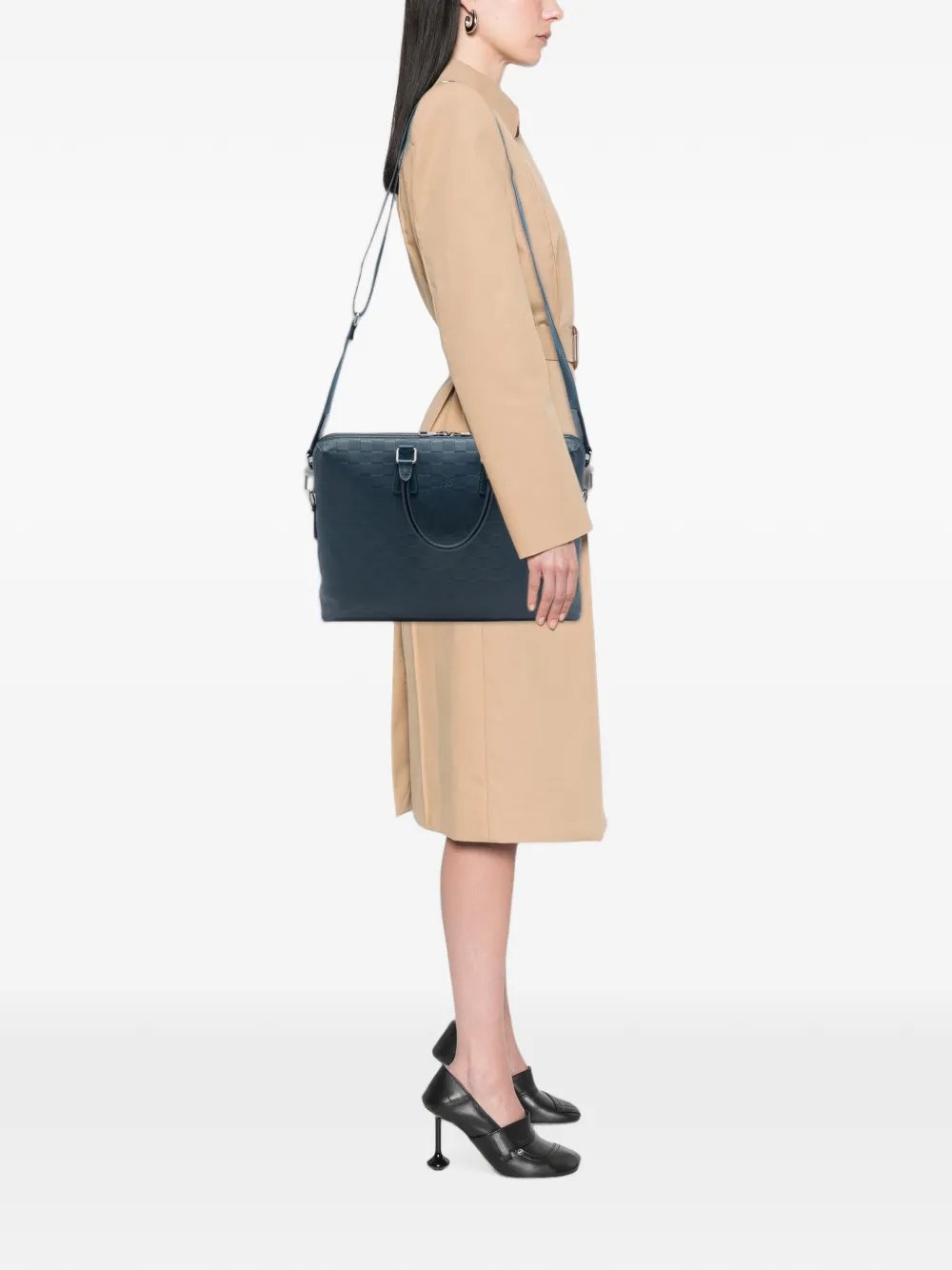 2014 Damier Infini Porte Documents Jour business bag