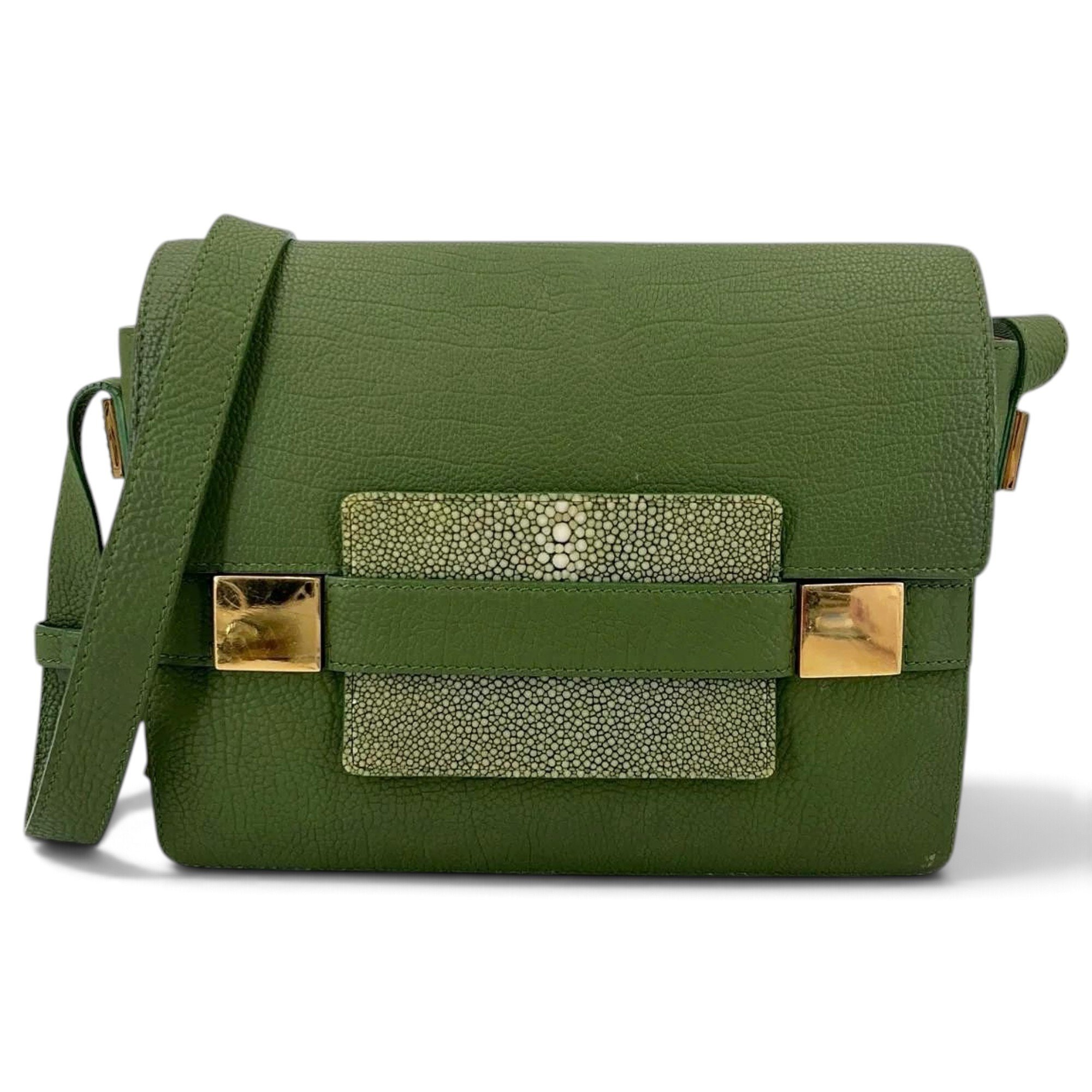 Tempête leather crossbody bag
