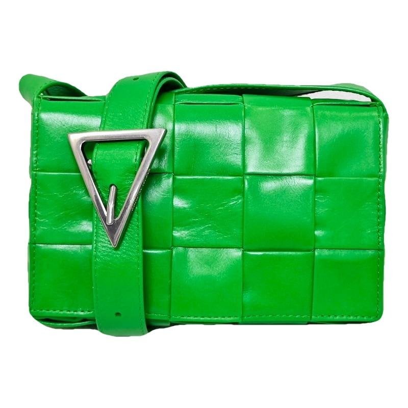 Cassette leather handbag