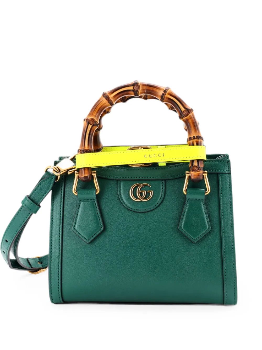 Diana NM Bamboo Handle Tote Leather Mini crossbody bag
