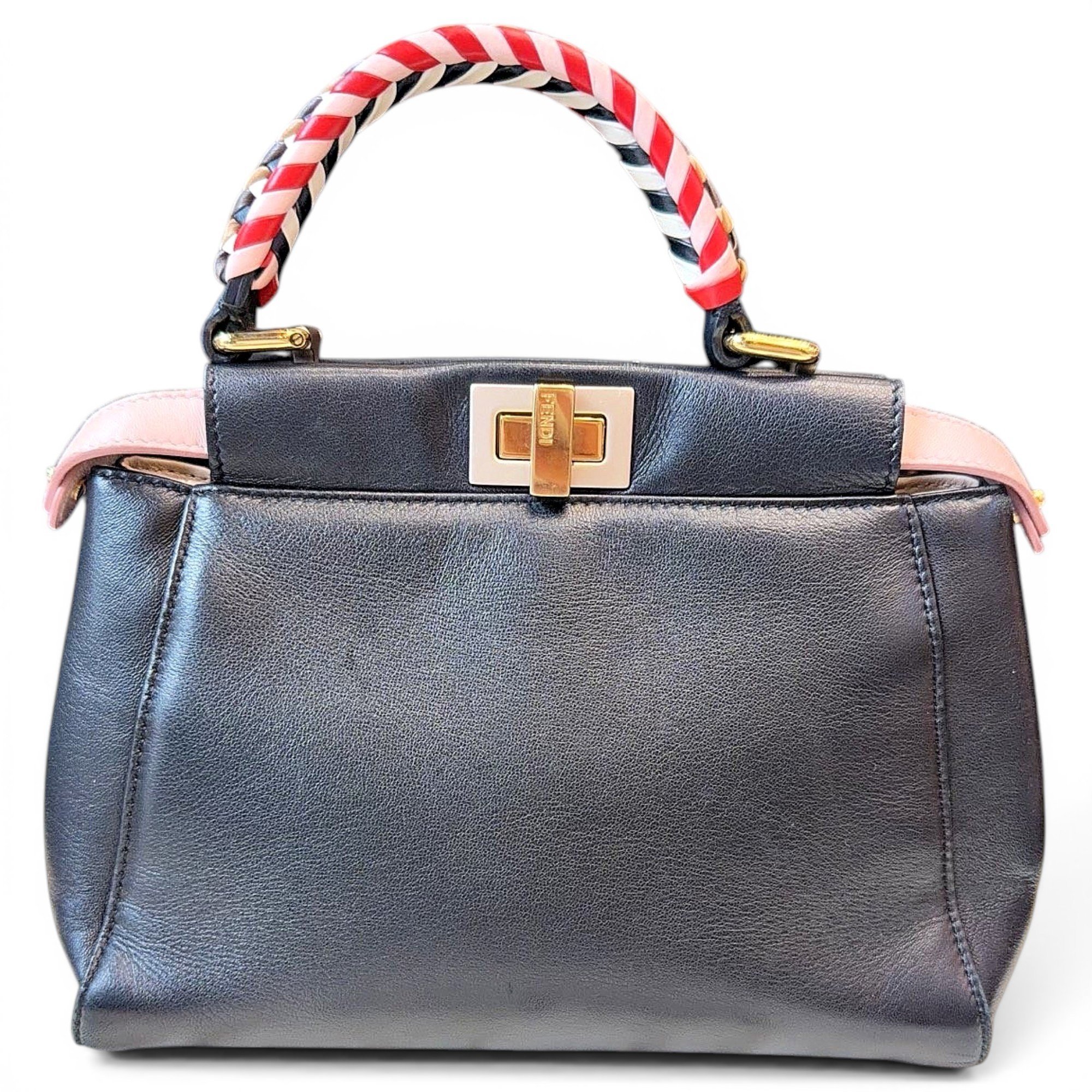 Peekaboo leather handbag