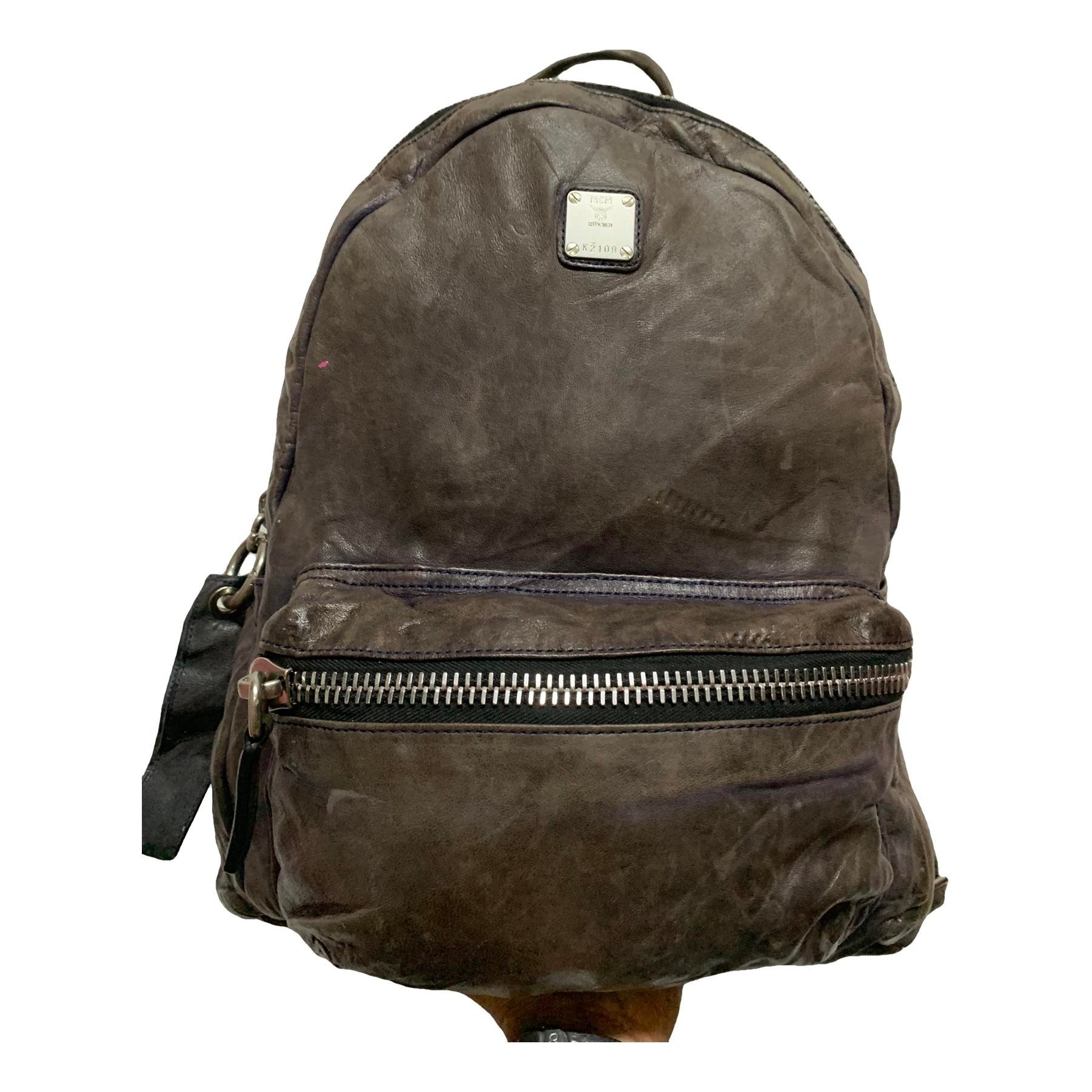 MCM Stark leather backpack