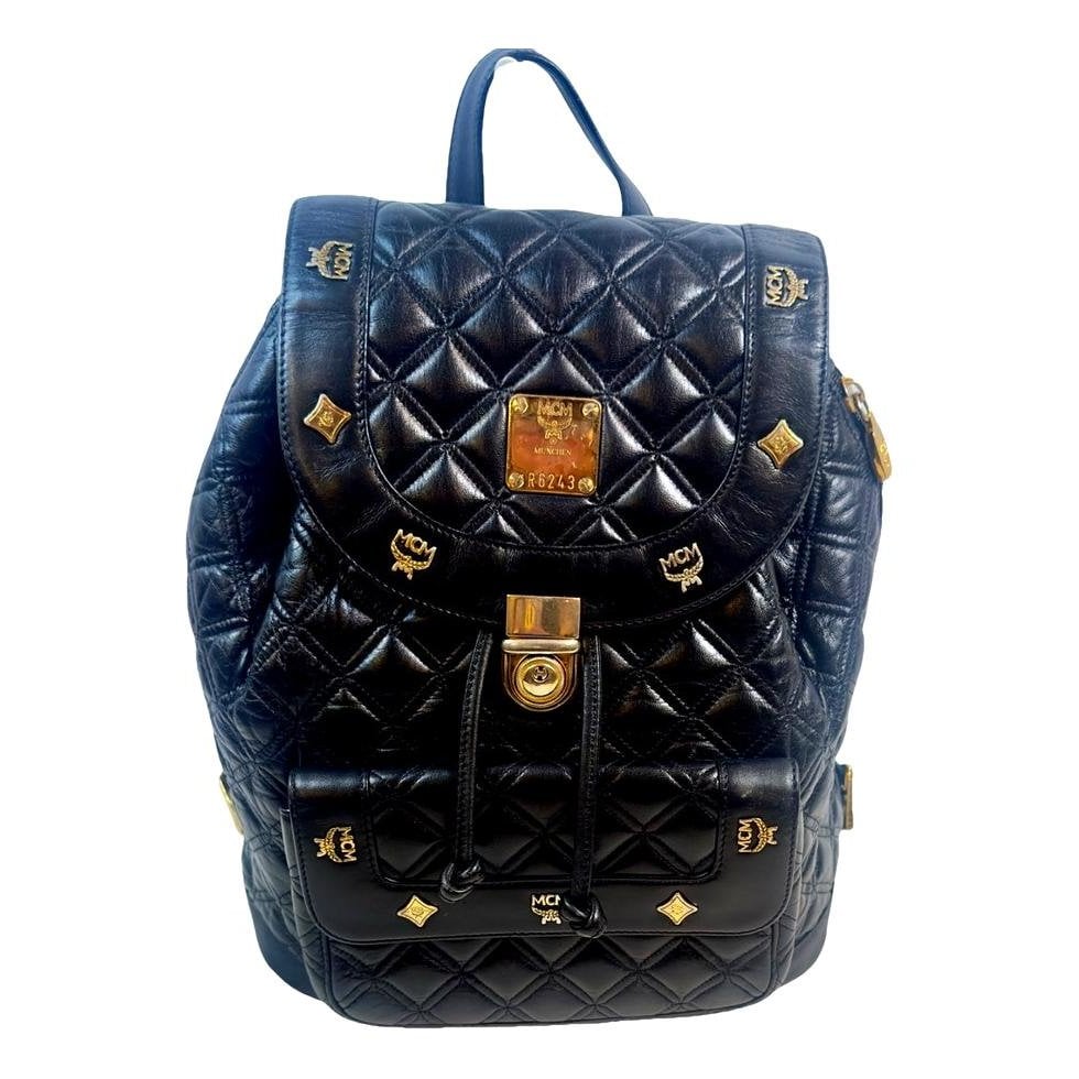 Leather backpack