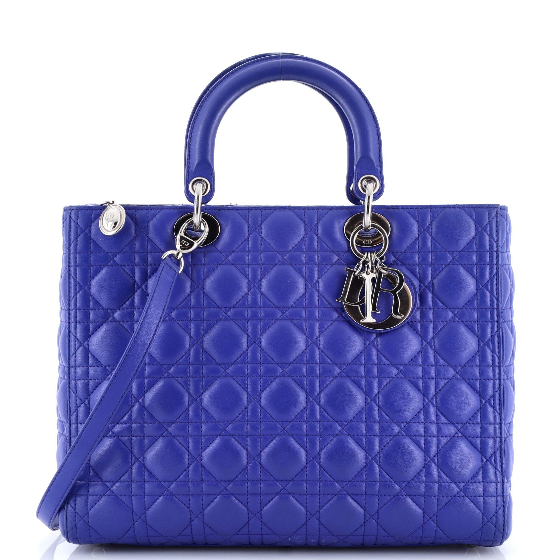 Dior Lady Dior Bag Cannage Quilt Lambskin Large