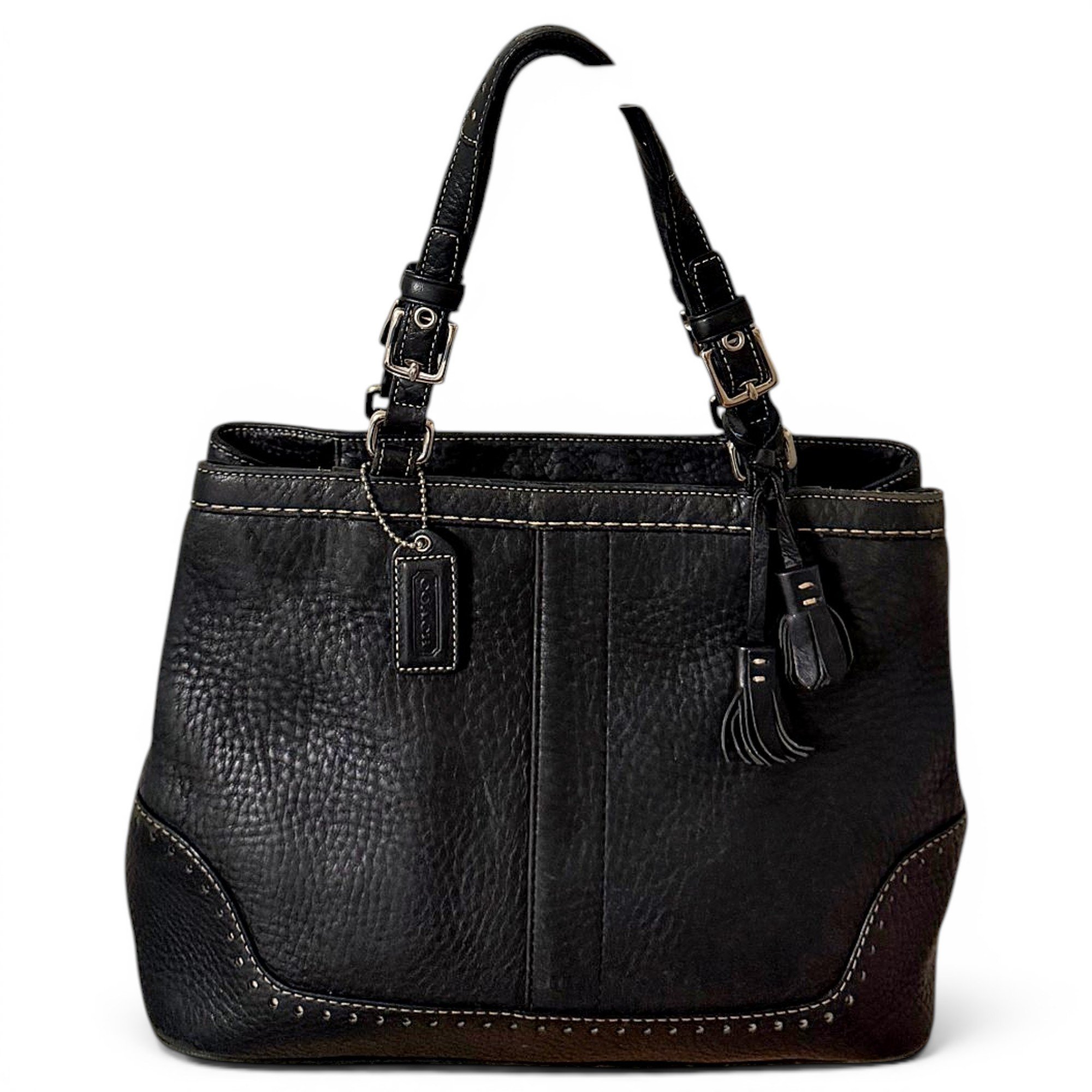 Leather tote