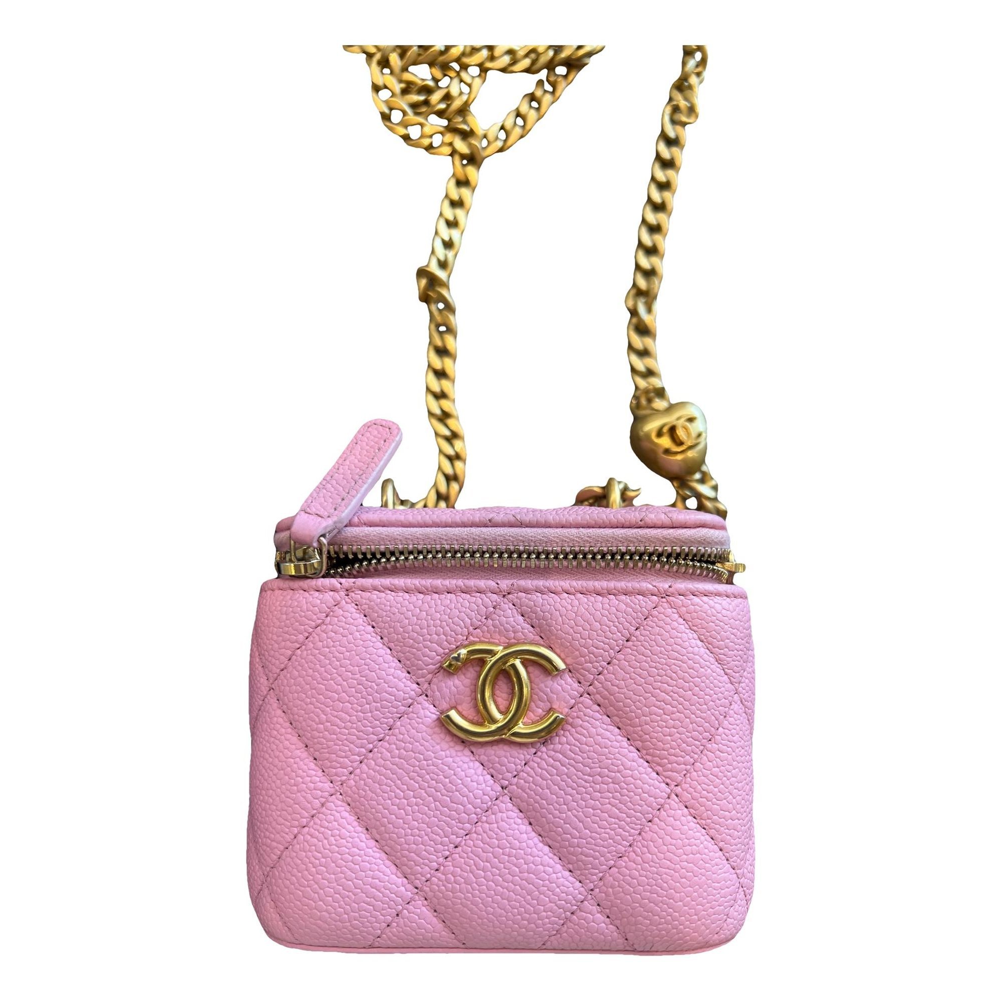 Trendy CC Vanity leather crossbody bag