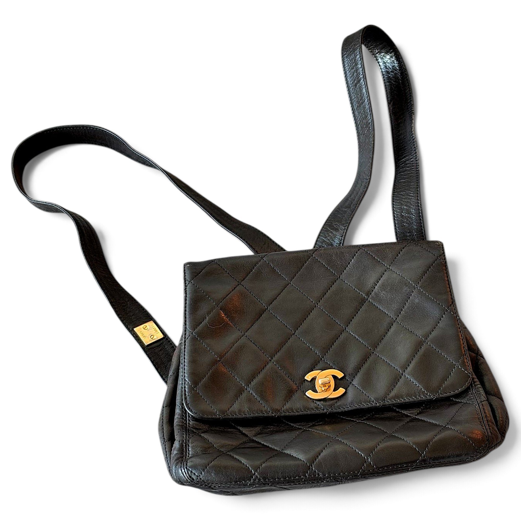 Leather backpack