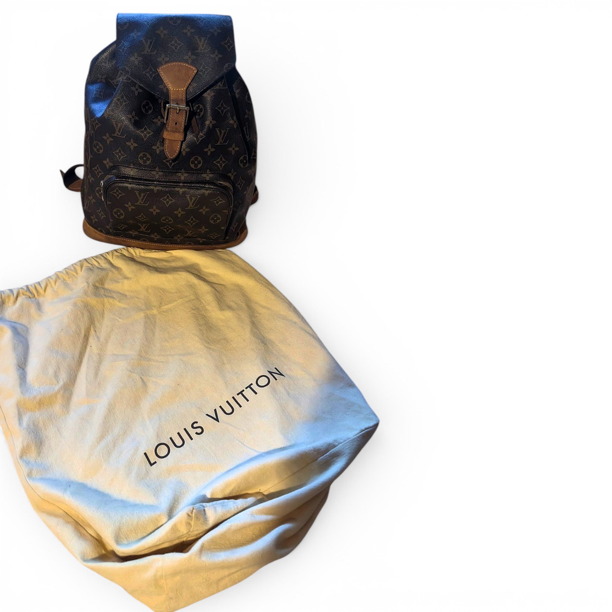 Louis Vuitton Montsouris Vintage cloth backpack