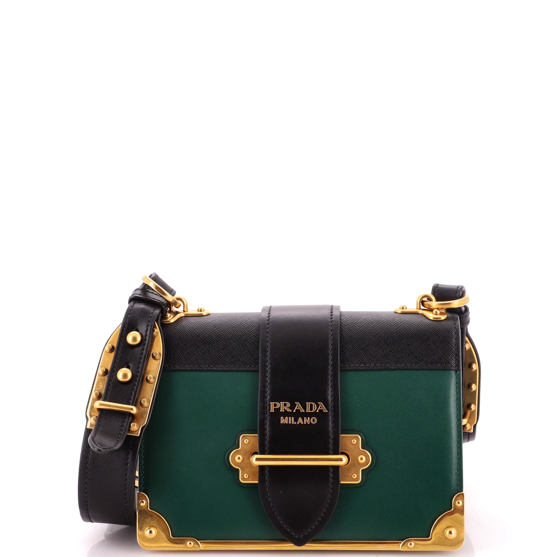 Cahier Crossbody Bag Leather and Saffiano Leather Small