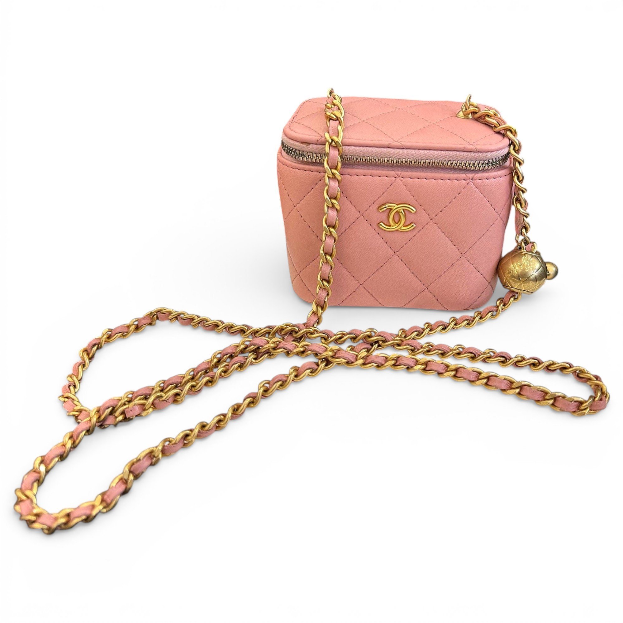 Trendy CC Vanity leather handbag