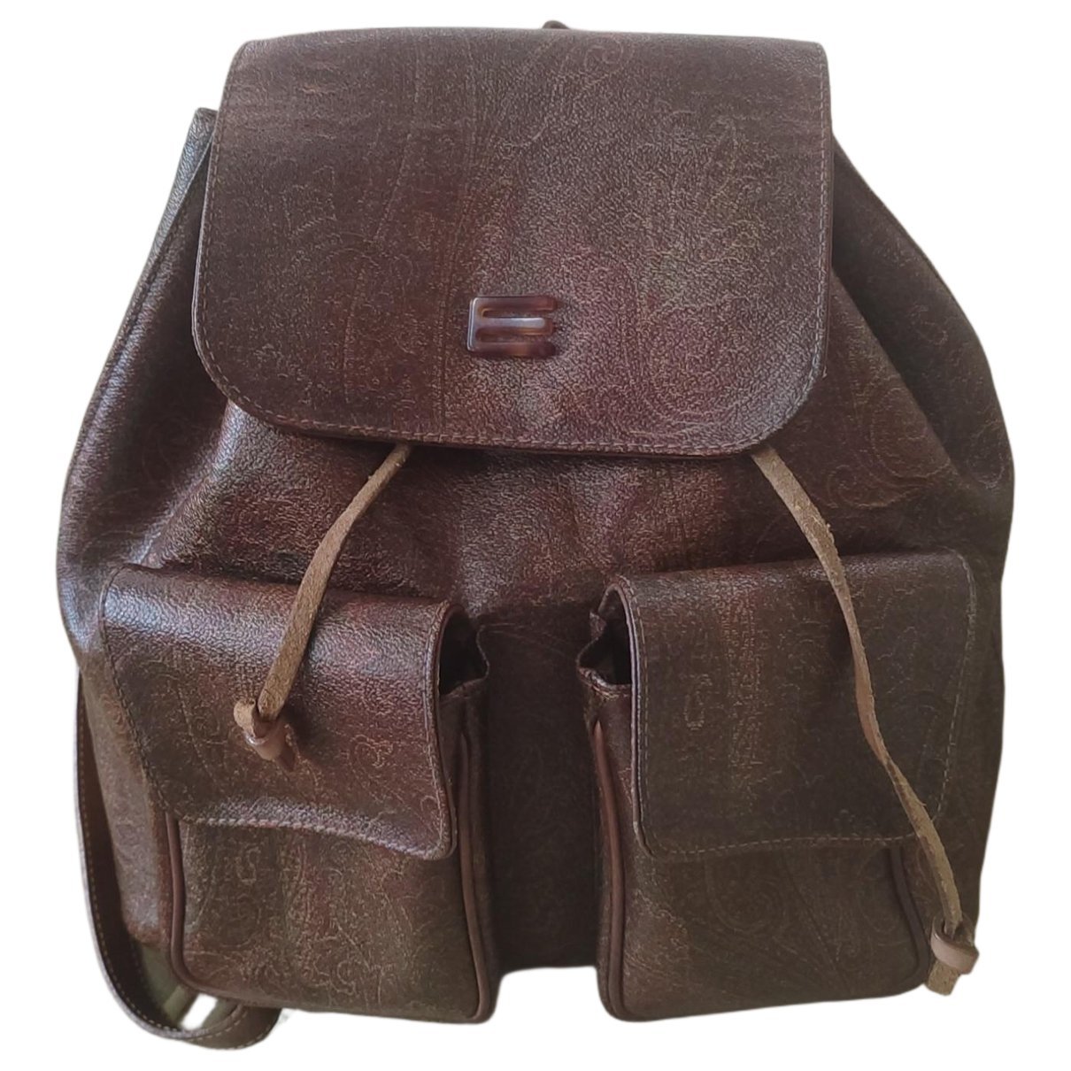 Leather backpack