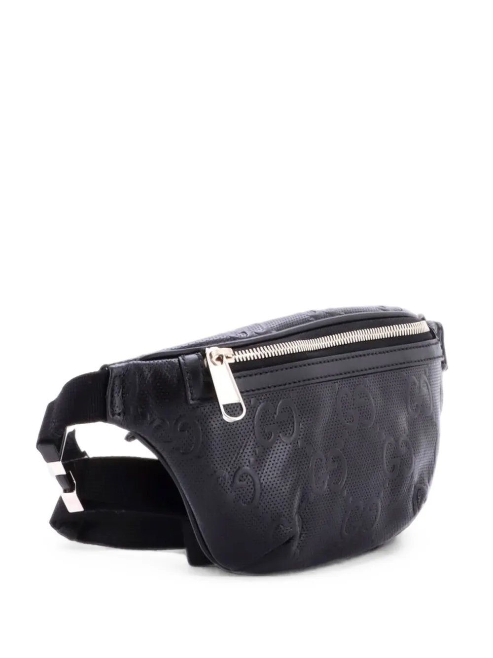 GG Embossed Perforated Leather Small belt bag