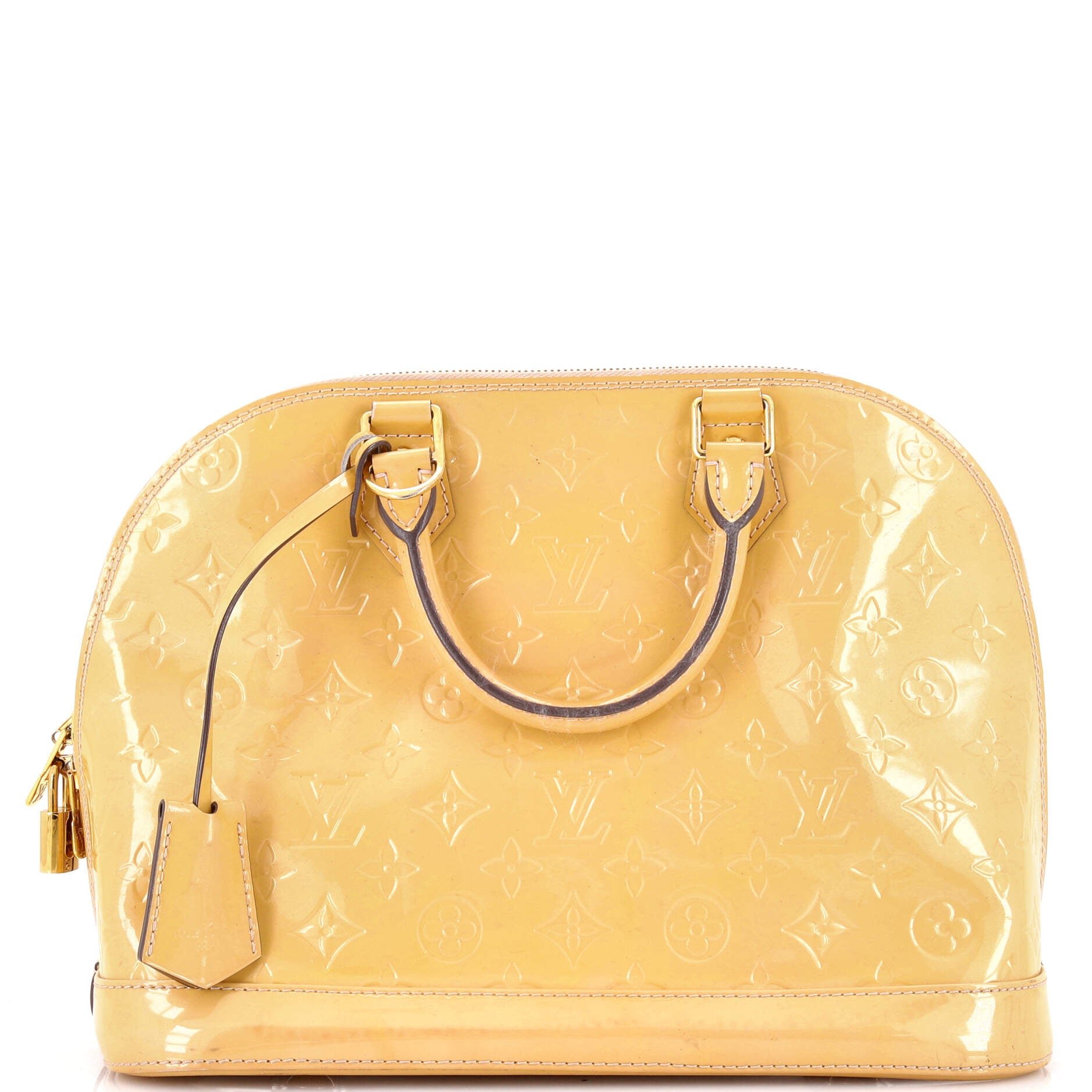 Alma Handbag Monogram Vernis PM