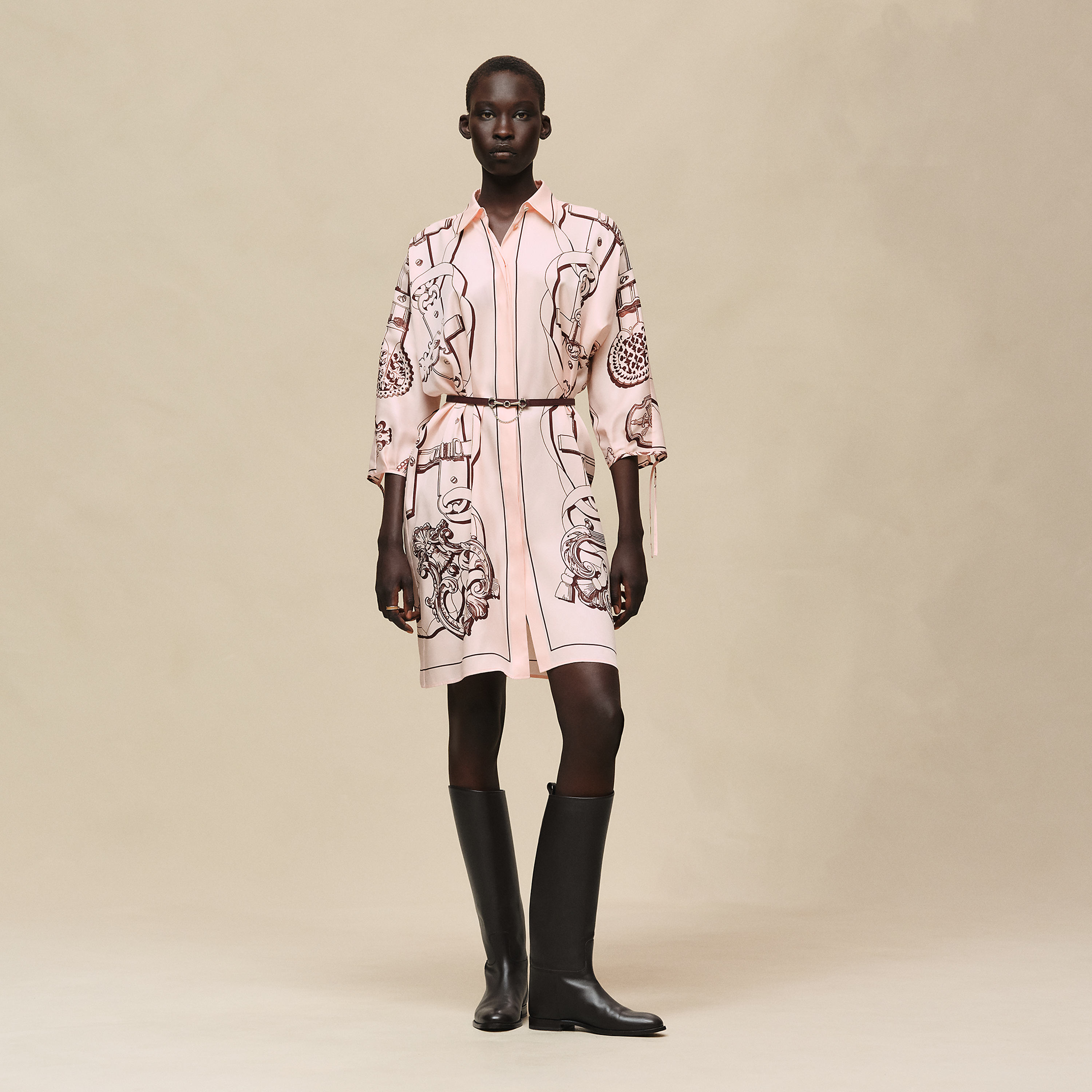 "Ferronnerie Remix" shirt dress