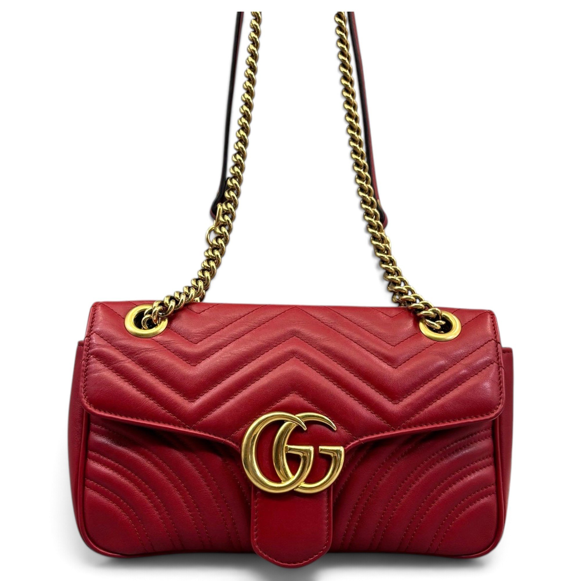GG Marmont Flap leather handbag