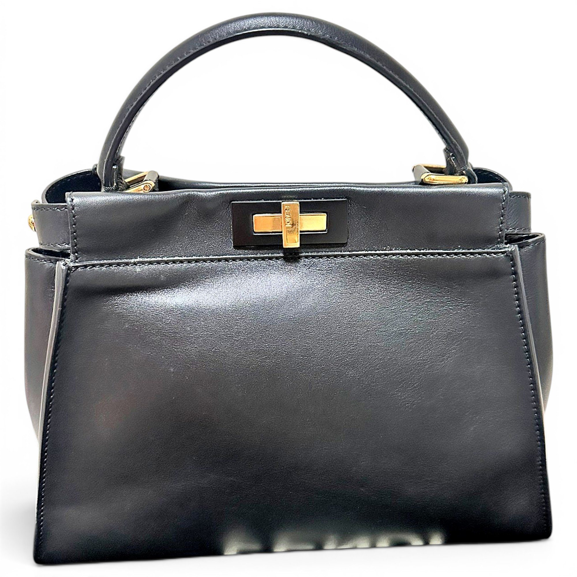 Peekaboo leather handbag