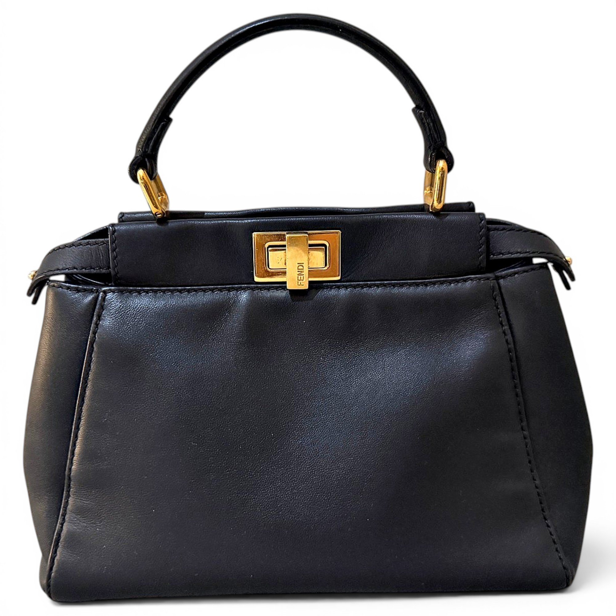 Peekaboo leather handbag