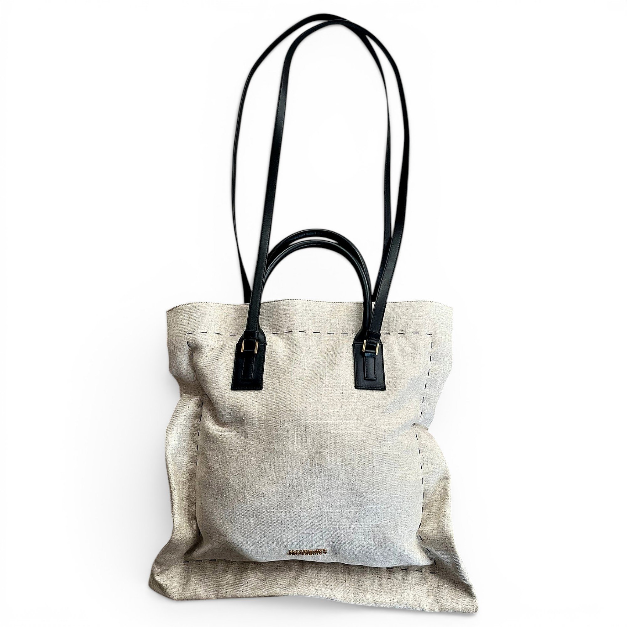 Le Coussin linen crossbody bag