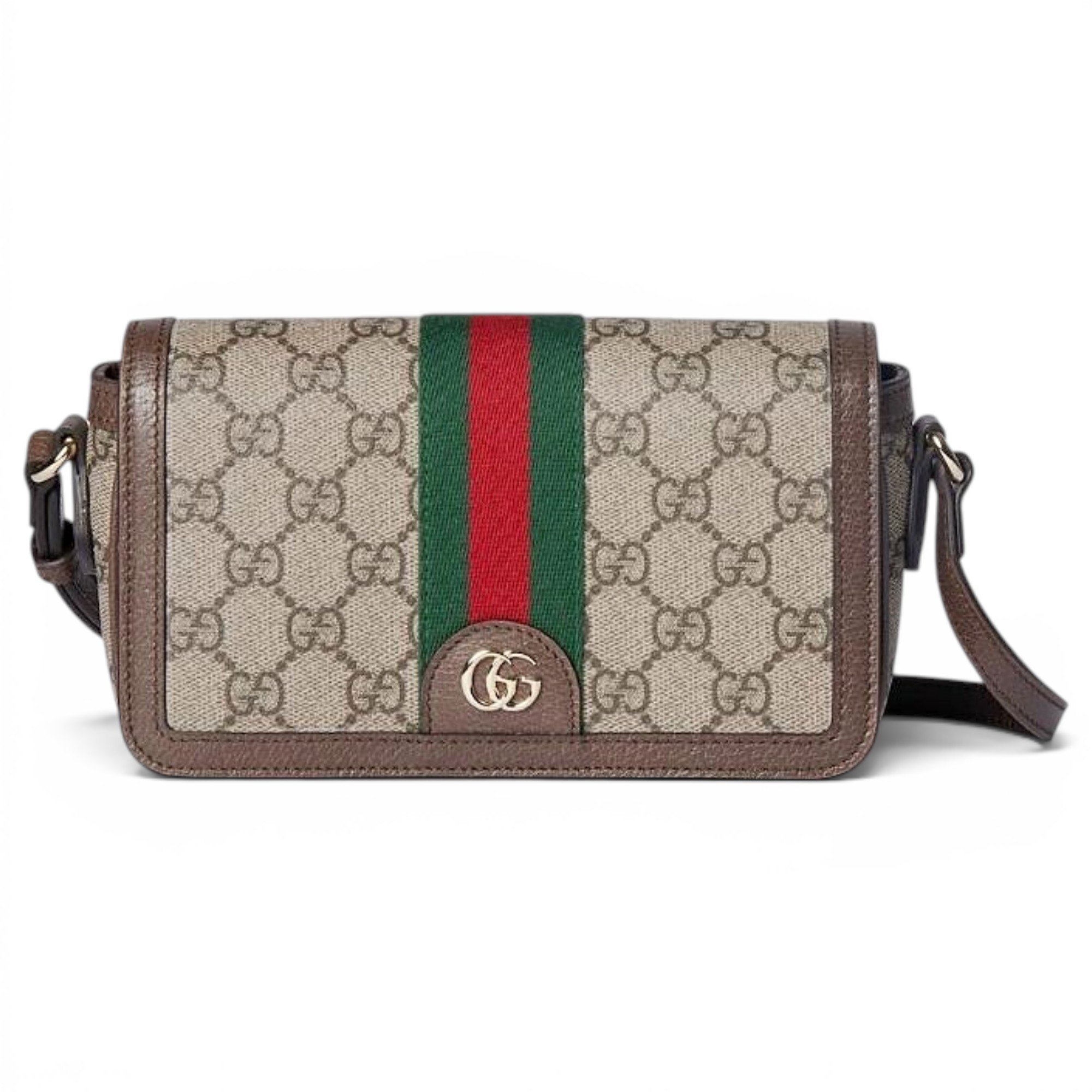 Ophidia leather crossbody bag