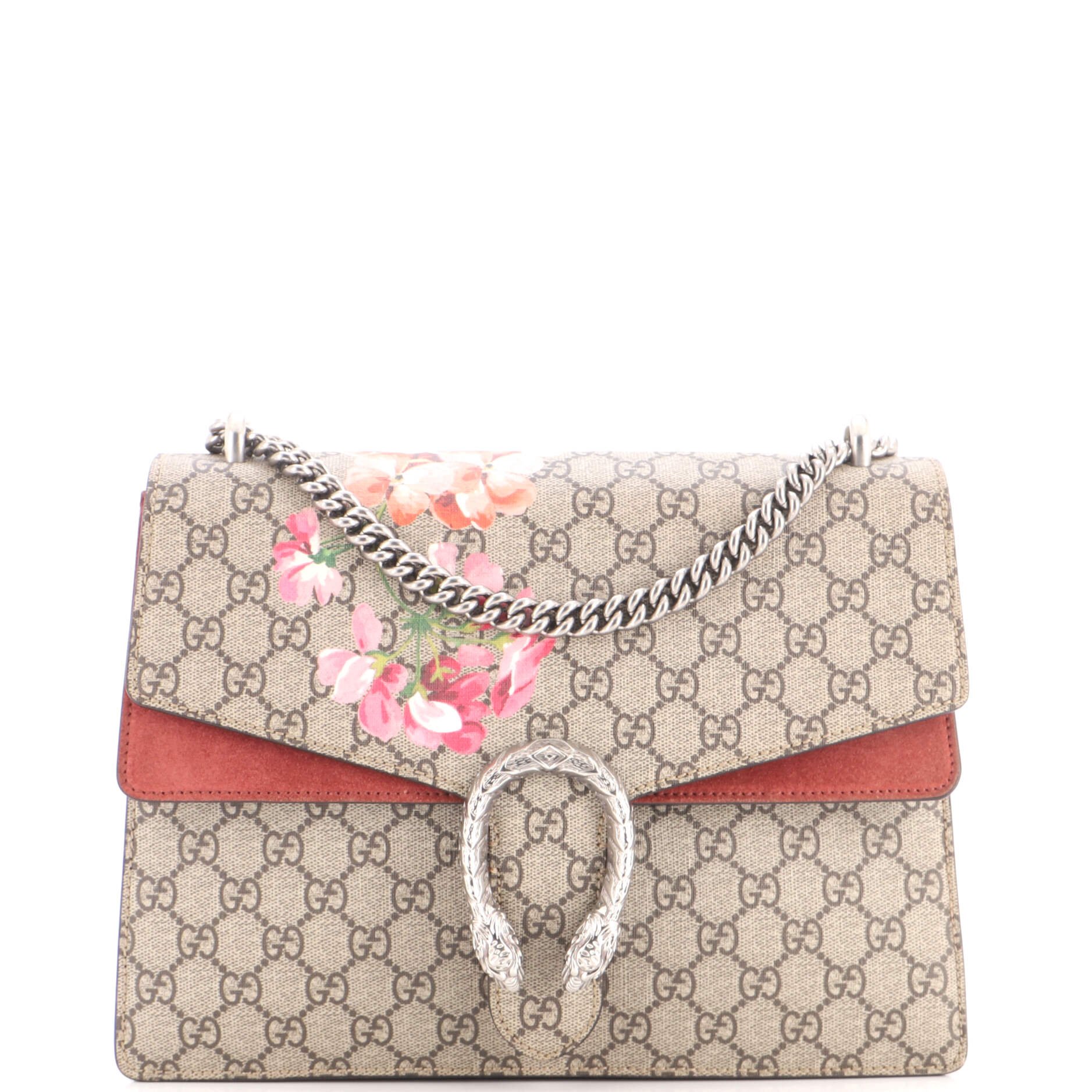Dionysus Bag Blooms Print GG Coated Canvas Medium