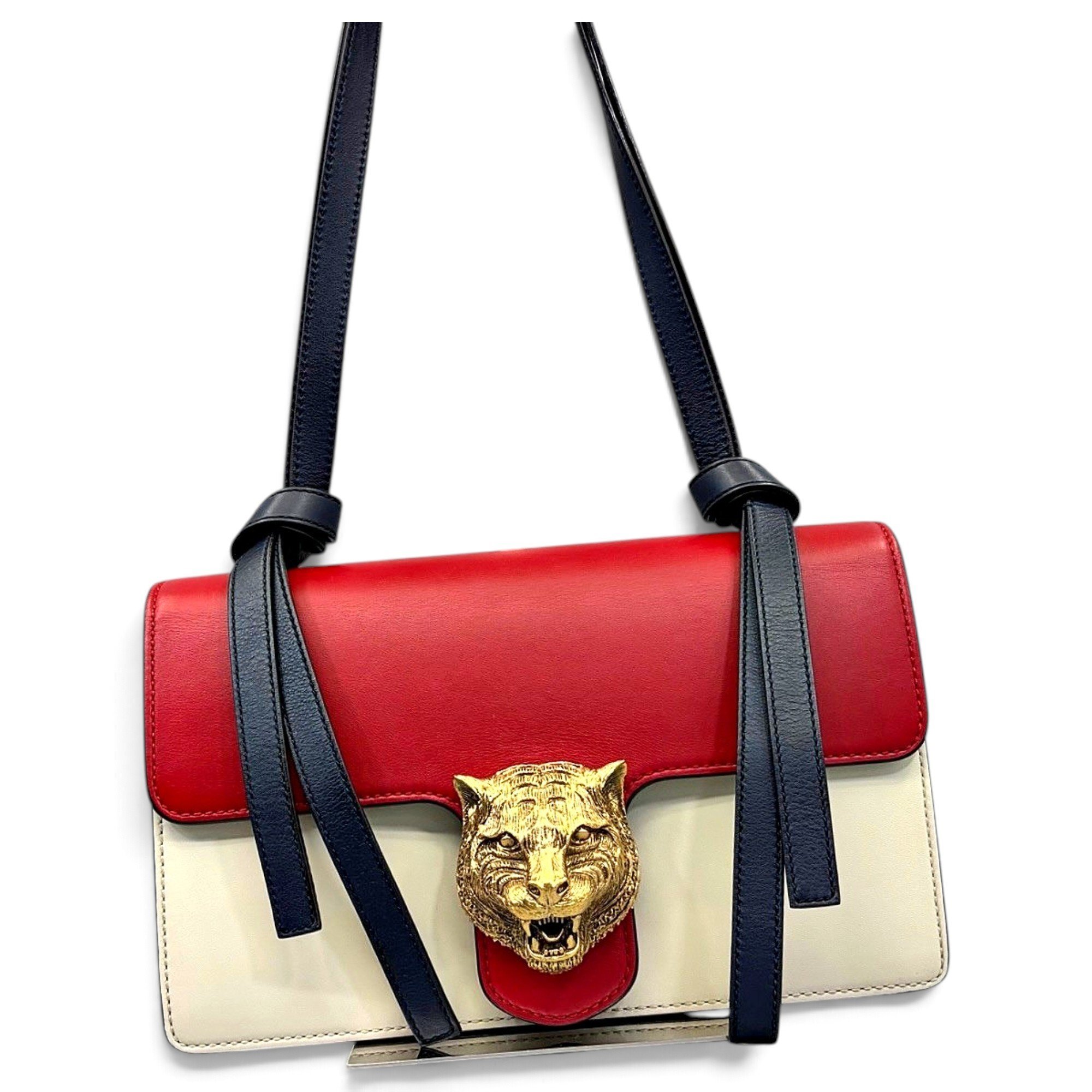 Animalier leather handbag