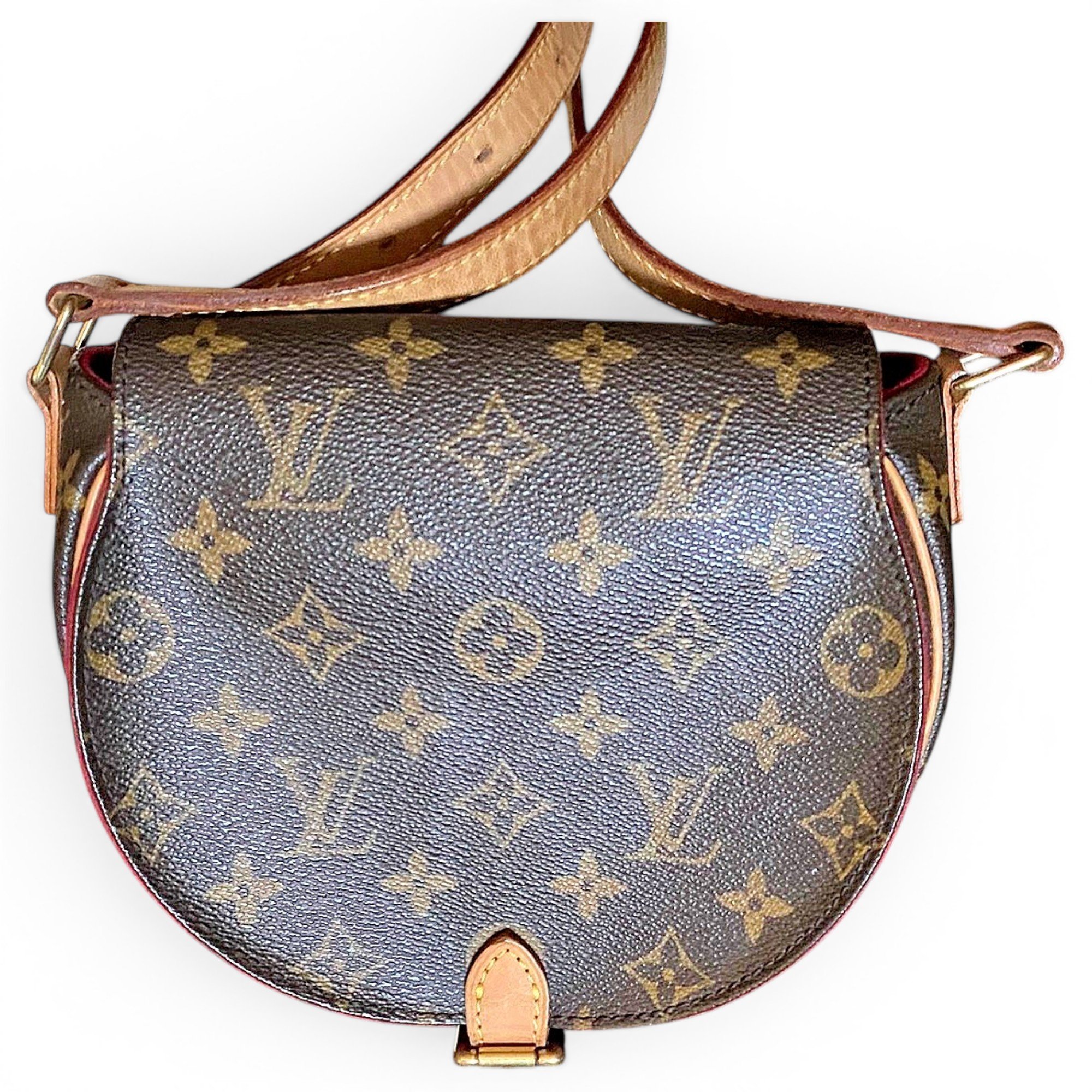 Tambourin leather crossbody bag