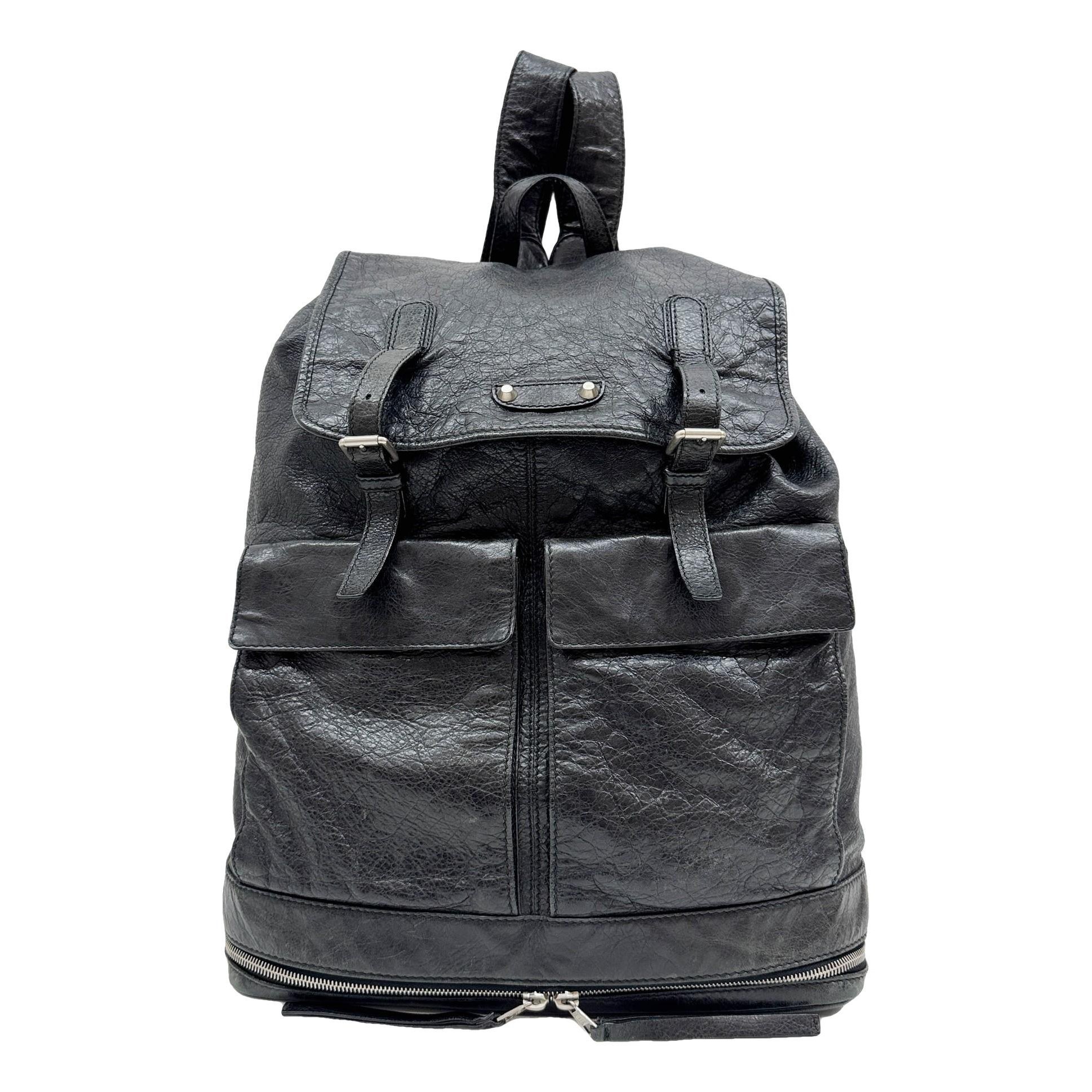 Leather backpack