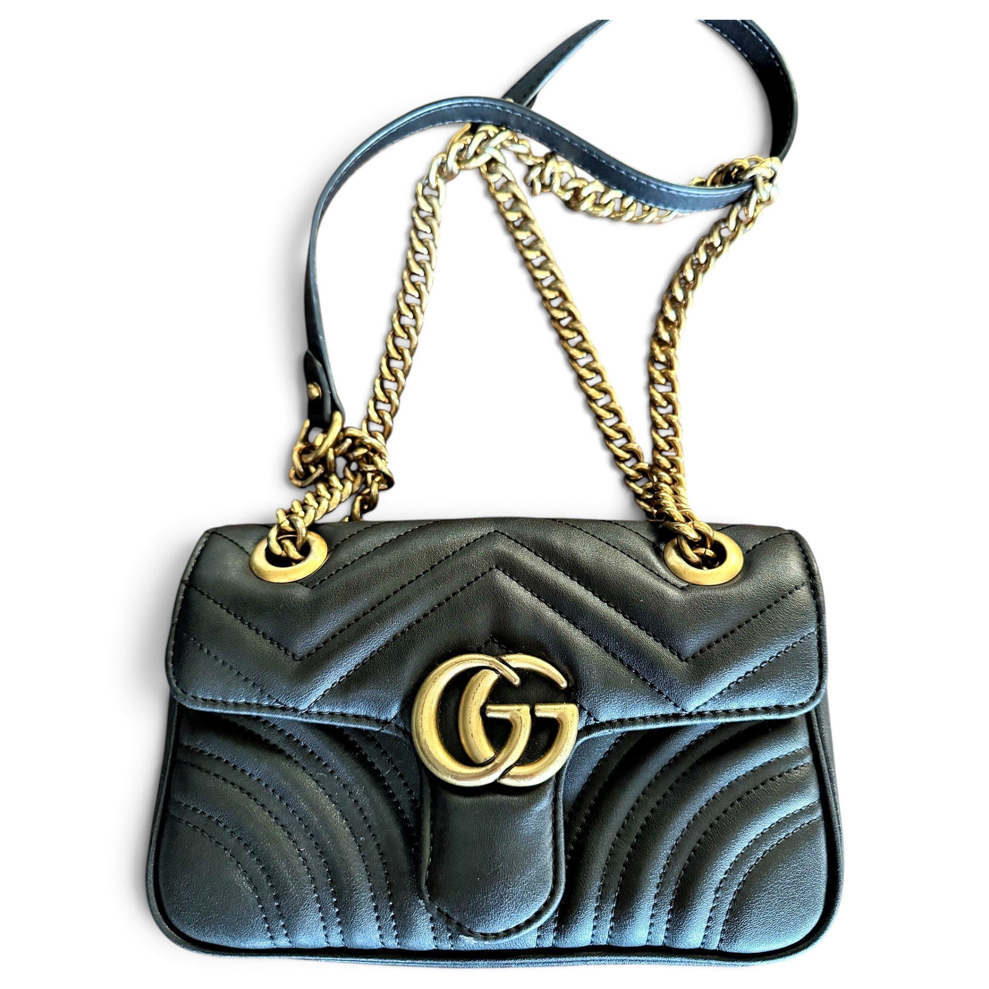 GG Marmont Flap leather handbag