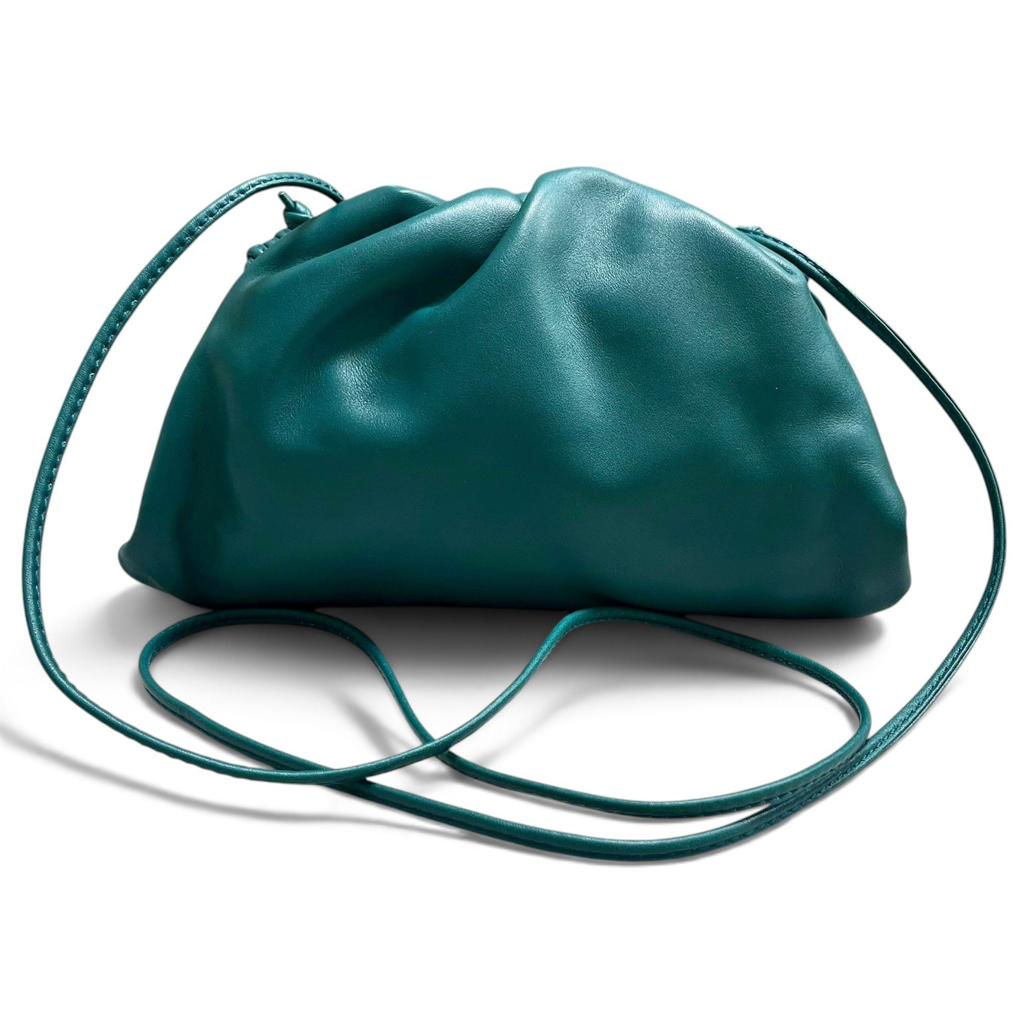 Pouch leather handbag