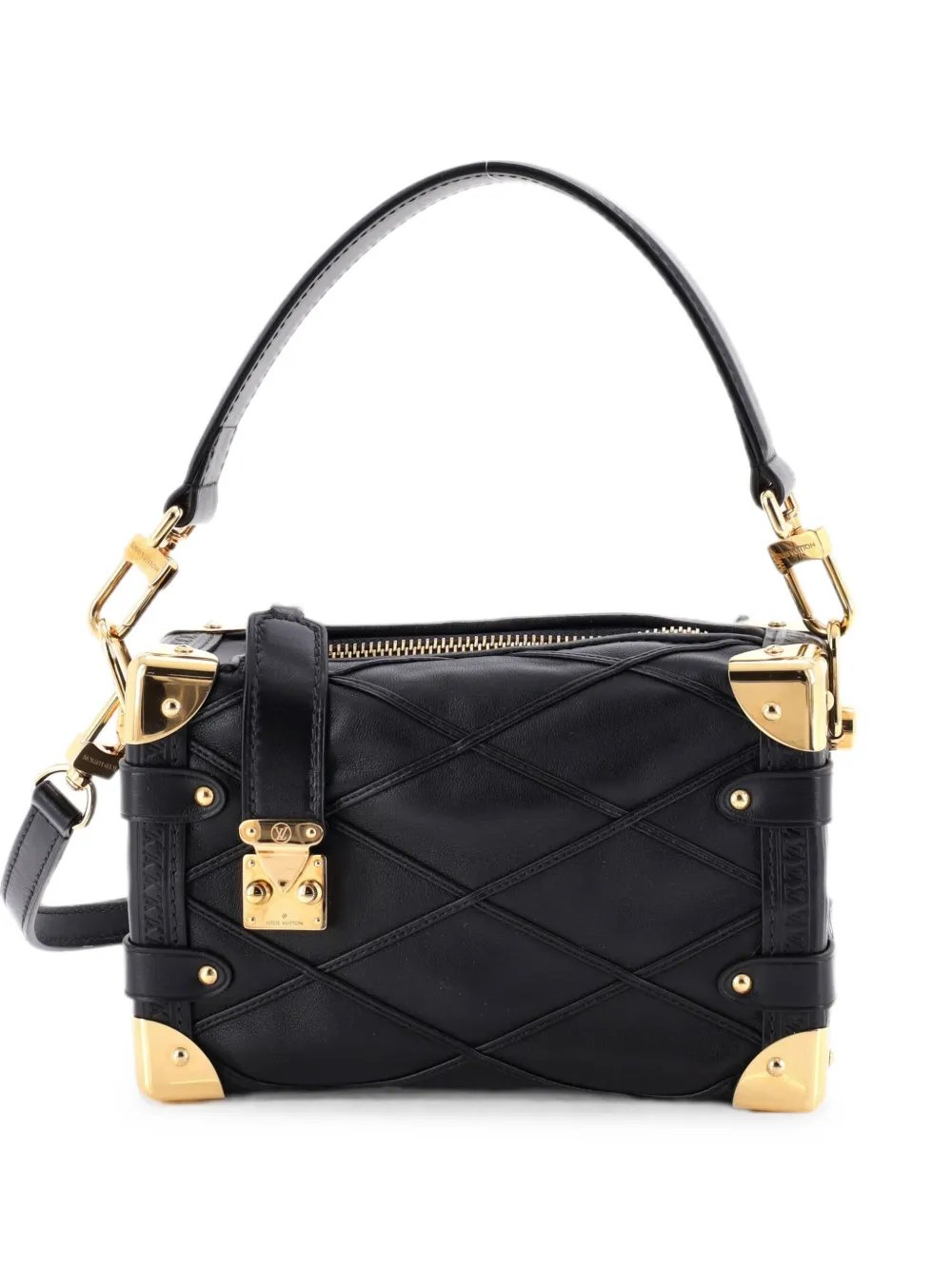 Side Trunk Handbag Malletage Leather PM shoulder bag